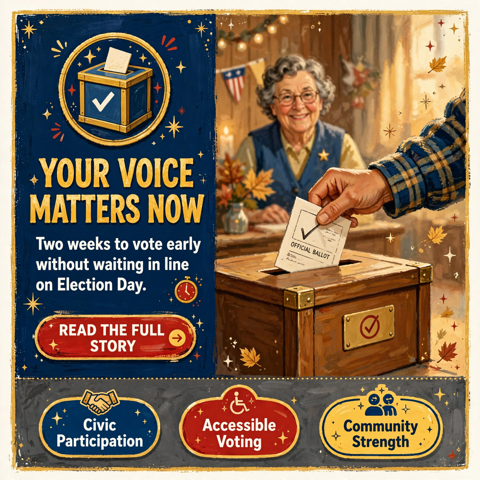 Featured image for "🗳️ Early Voting Begins Wednesday for November General Election"