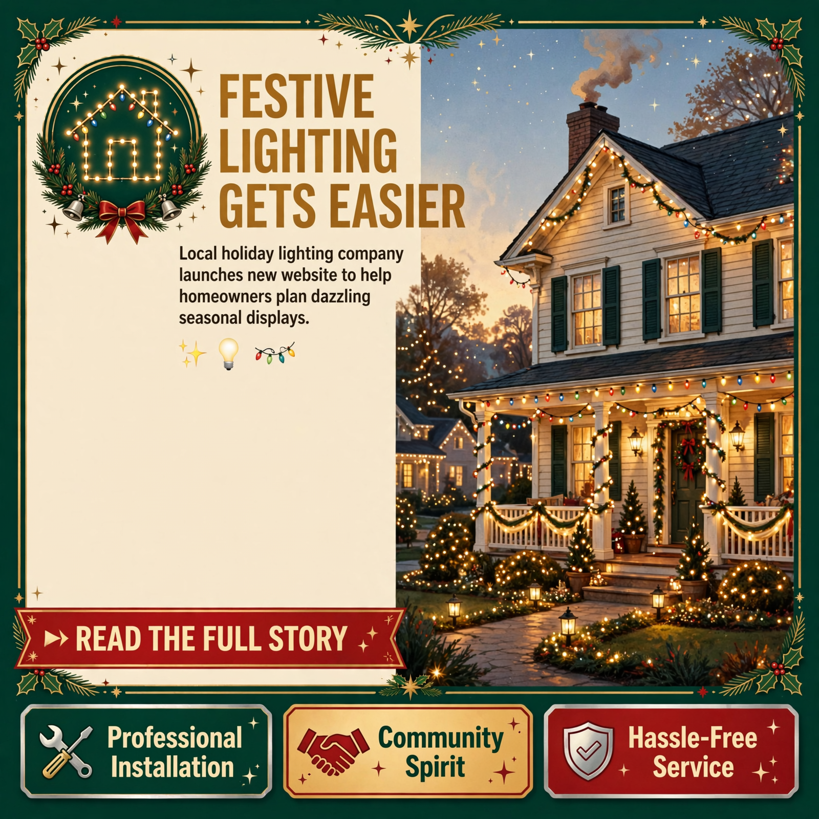 Featured image for "🎄 LitXperience Launches New Website for Chattanooga Holiday Lighting Services"