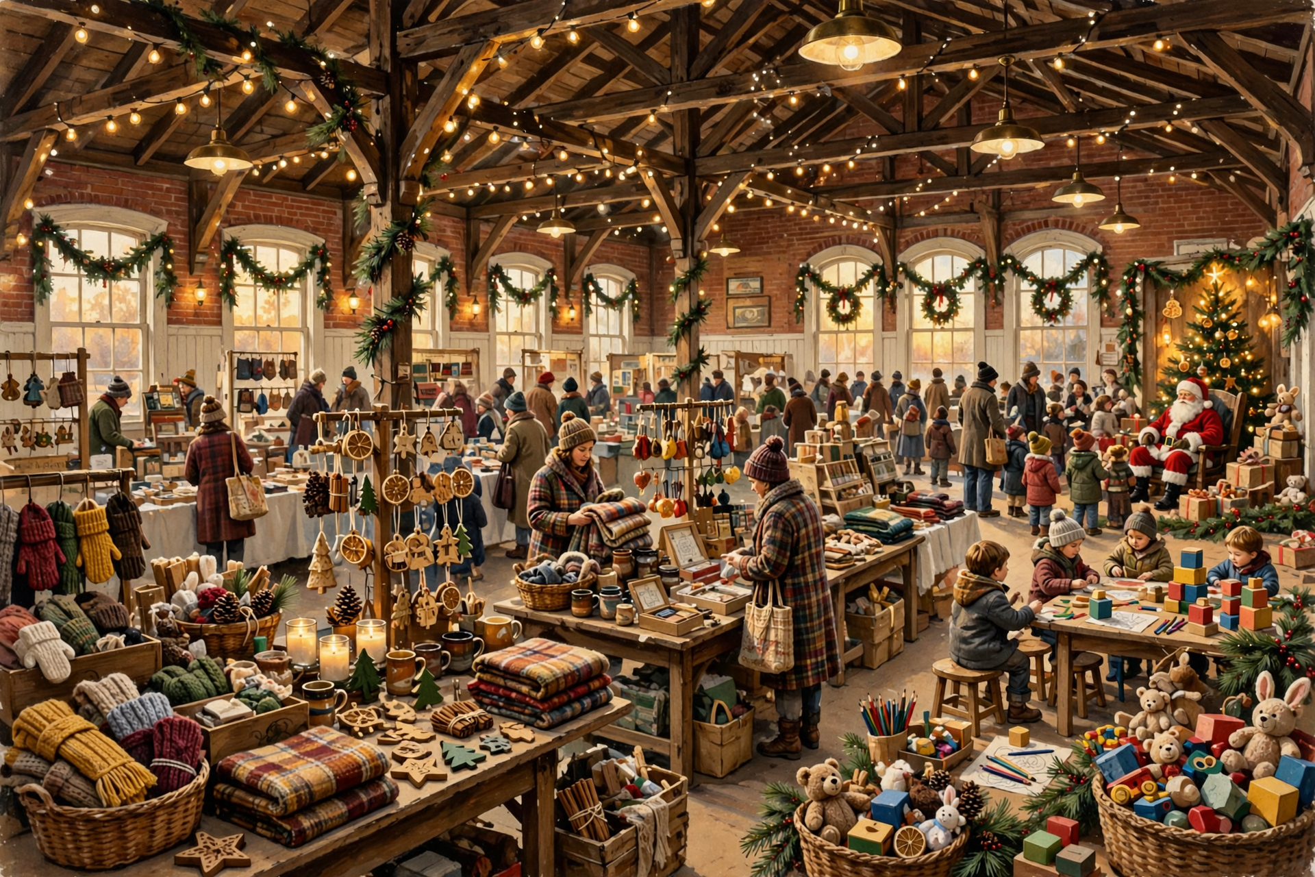 Illustration for 🎁 Eighty Booths, Santa and a Toy Drive in Cowan