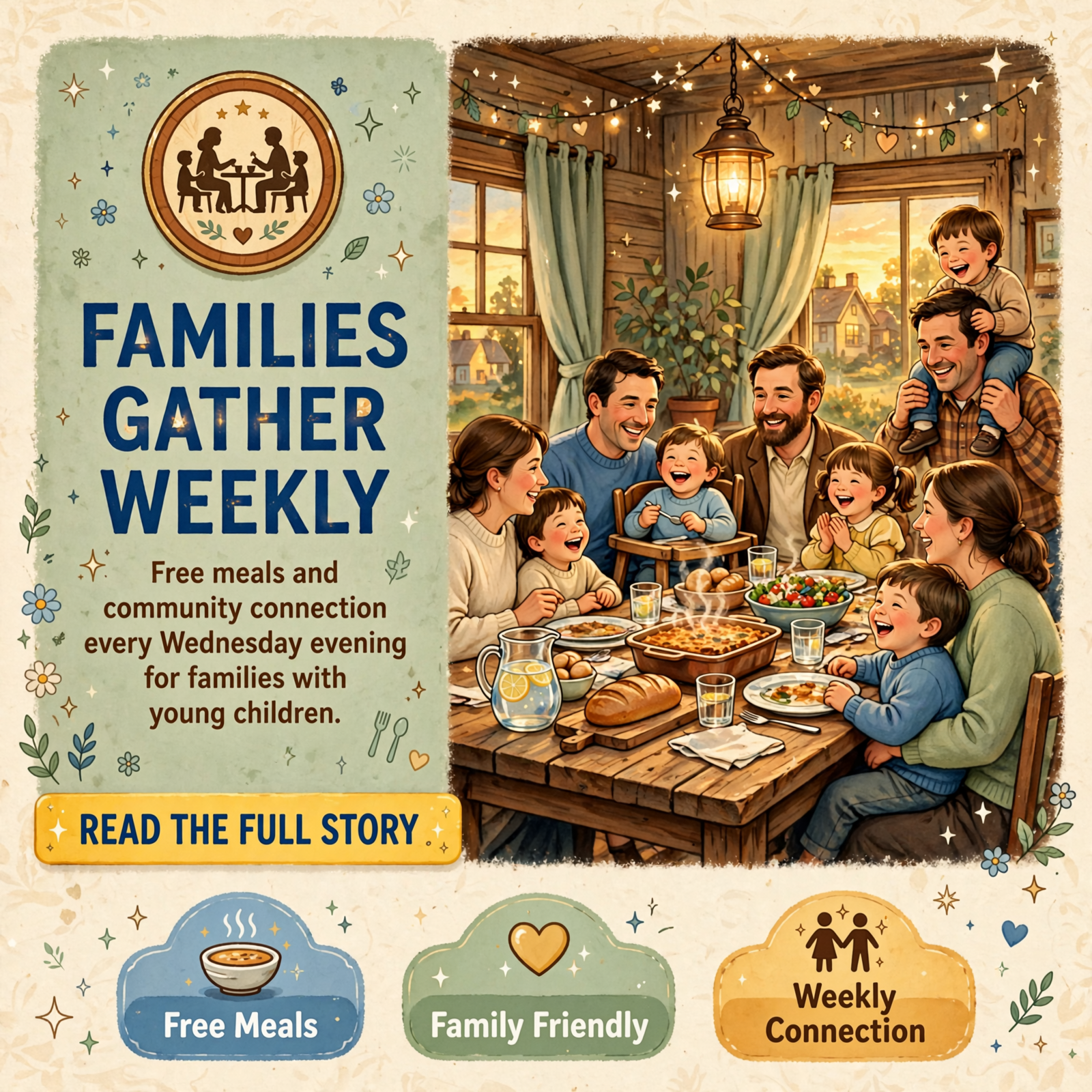 Featured image for "📅 Wednesday Evening Program at East Valley Baptist Church - Meal & Community Time for Families"