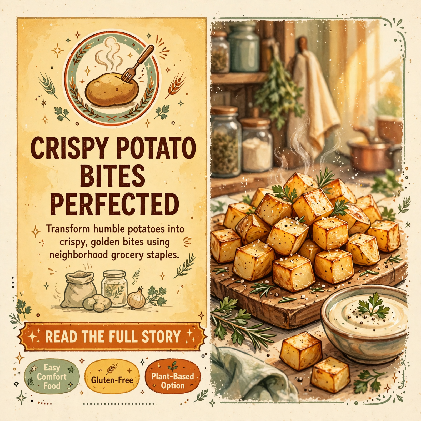 Featured image for "🥔 Crispy Potato Bites Recipe from Ingles Markets - A Simple Comfort Food with Local Ingredients"