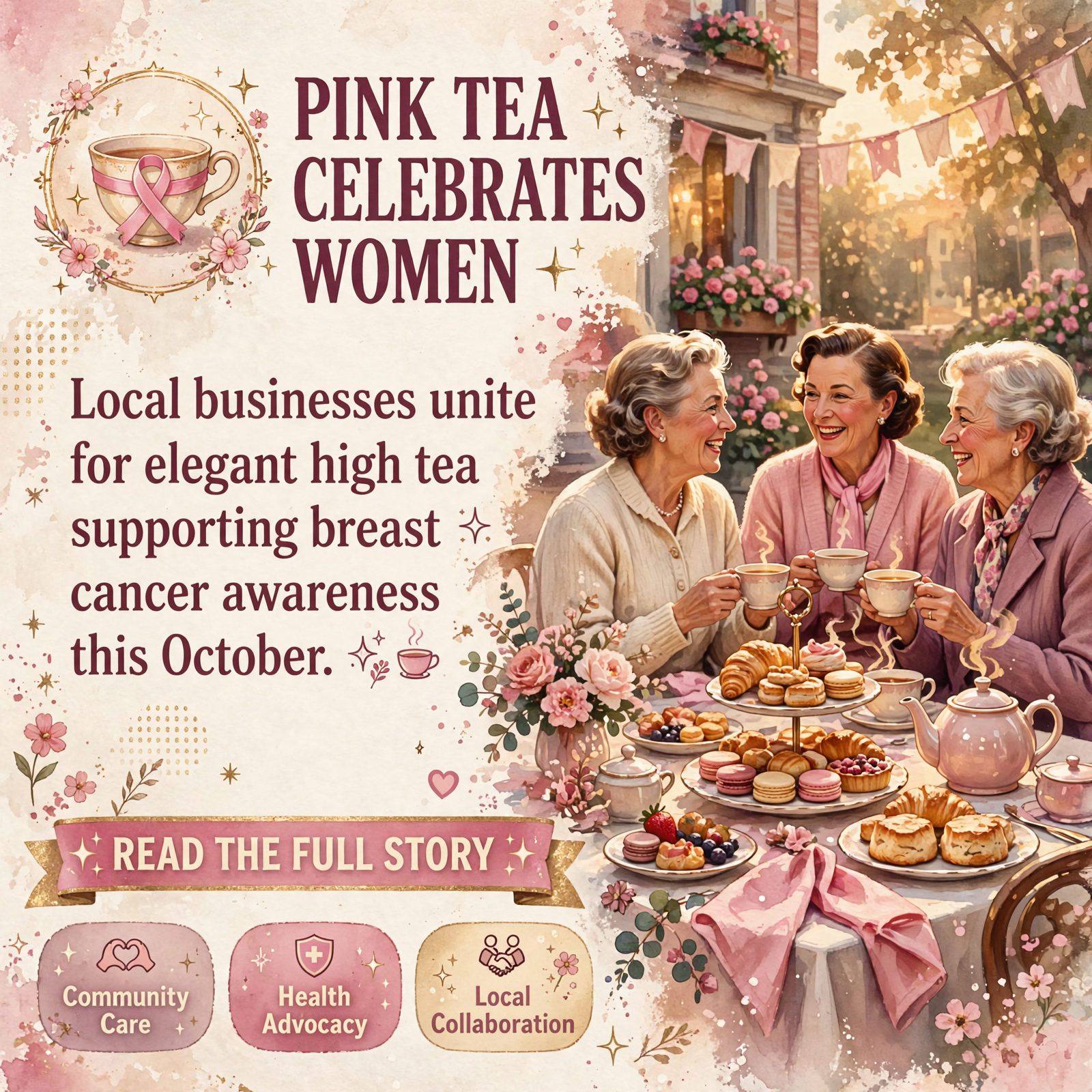 Featured image for "🎀 Pink High Tea Celebrates Women and Supports Breast Cancer Awareness"