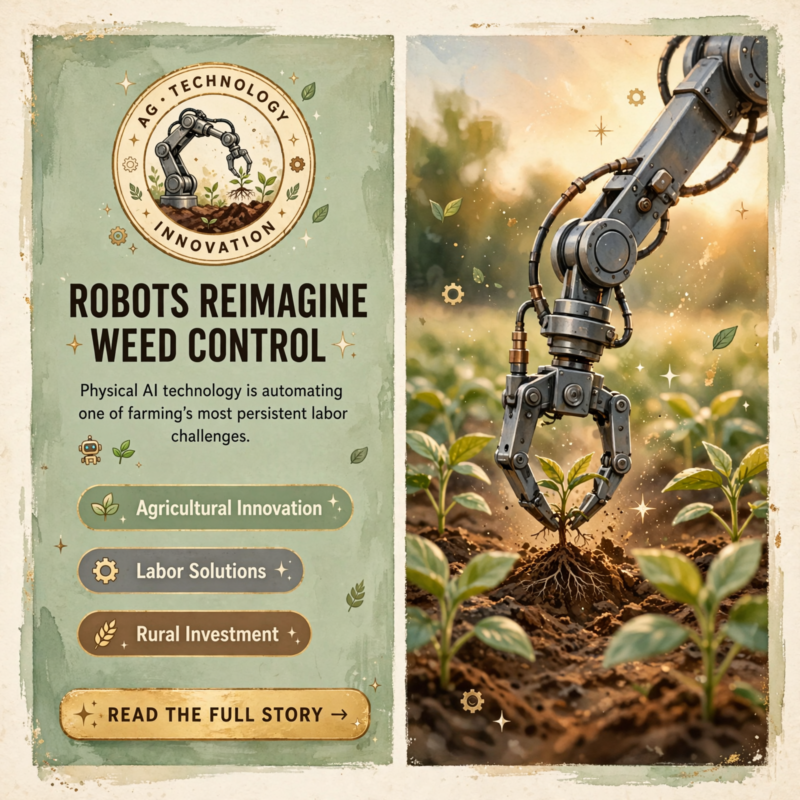 Featured image for "🤖 Greenfield Robotics Brings AI-Powered Weed Control to Agriculture"