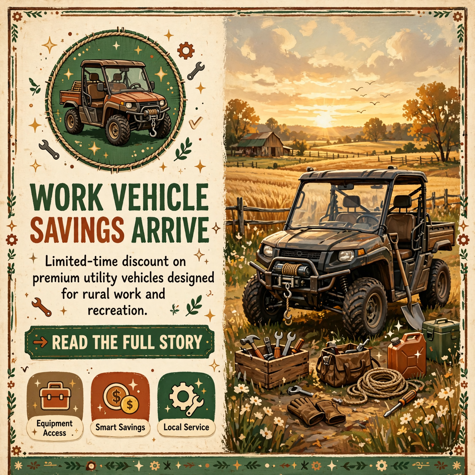 Featured image for "🚜 2026 Polaris Ranger 1000 Premium on Sale in Ooltewah - $3,300 Savings on Work and Recreation Vehicle"