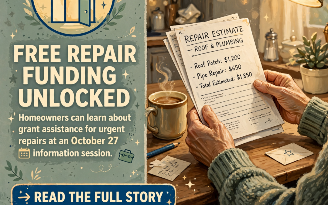 🏠 Johnson City Homeowners: Free Information Session on Emergency Repair Funding Coming October 27