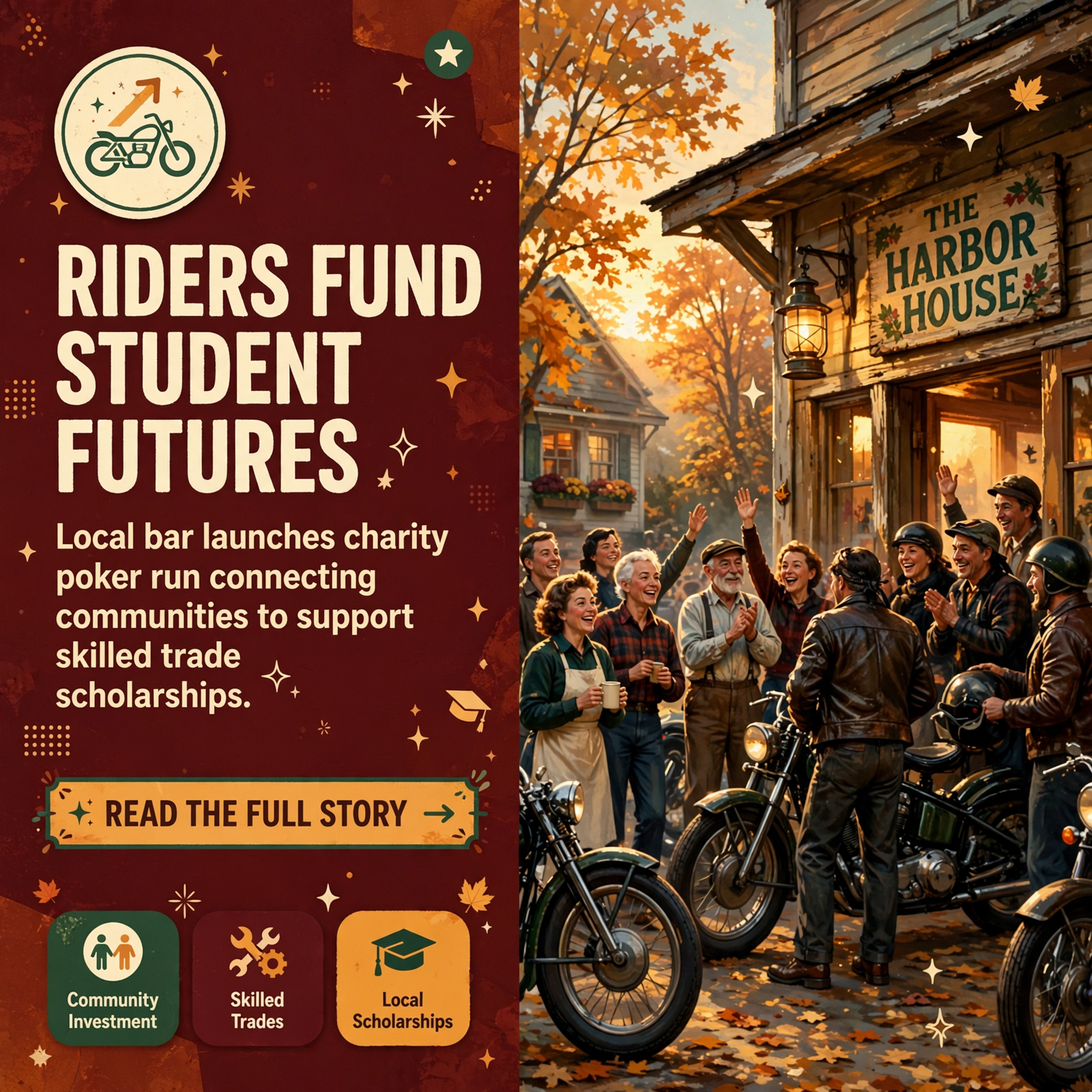 Featured image for "🏍️ The Ugly Mug Bar & Grill Launches First Charity Poker Run to Fund Local Scholarships"