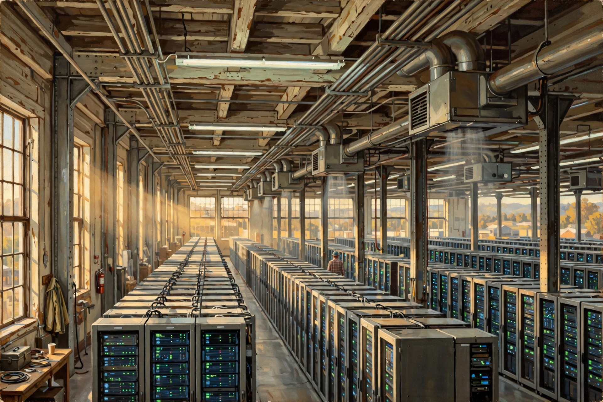 Illustration for Where Does “The Cloud” Actually Live? Inside Buildings Like These