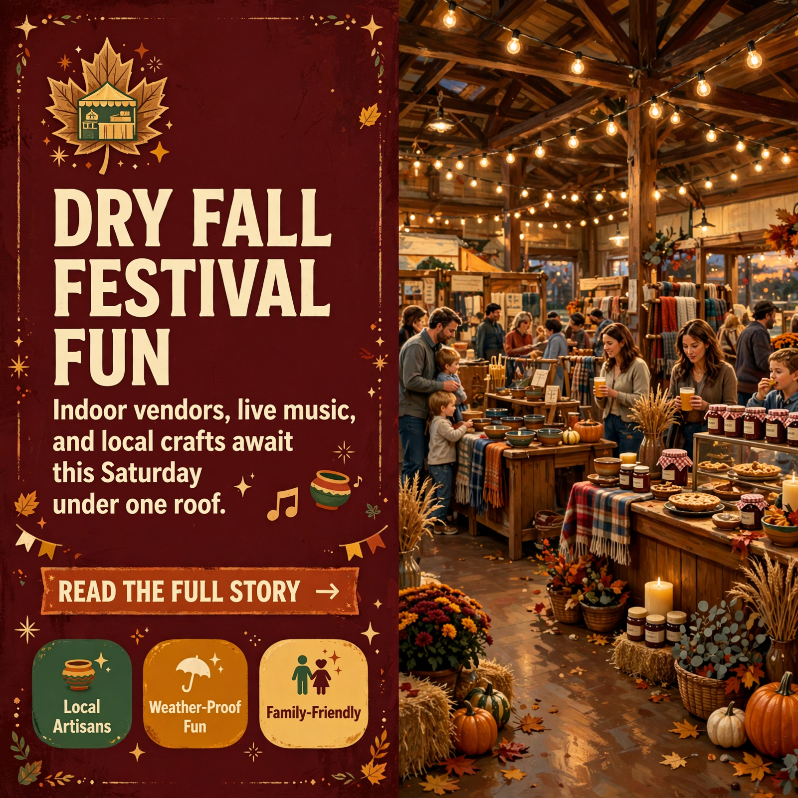 Featured image for "🎉 Perry Stone's Fall Festival in Cleveland, TN - Indoor Vendors, Food & Crafts This Saturday"
