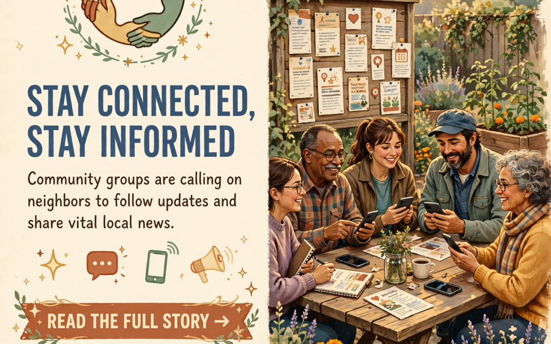 🌱 Local Community Group Invites Followers to Stay Connected With Updates