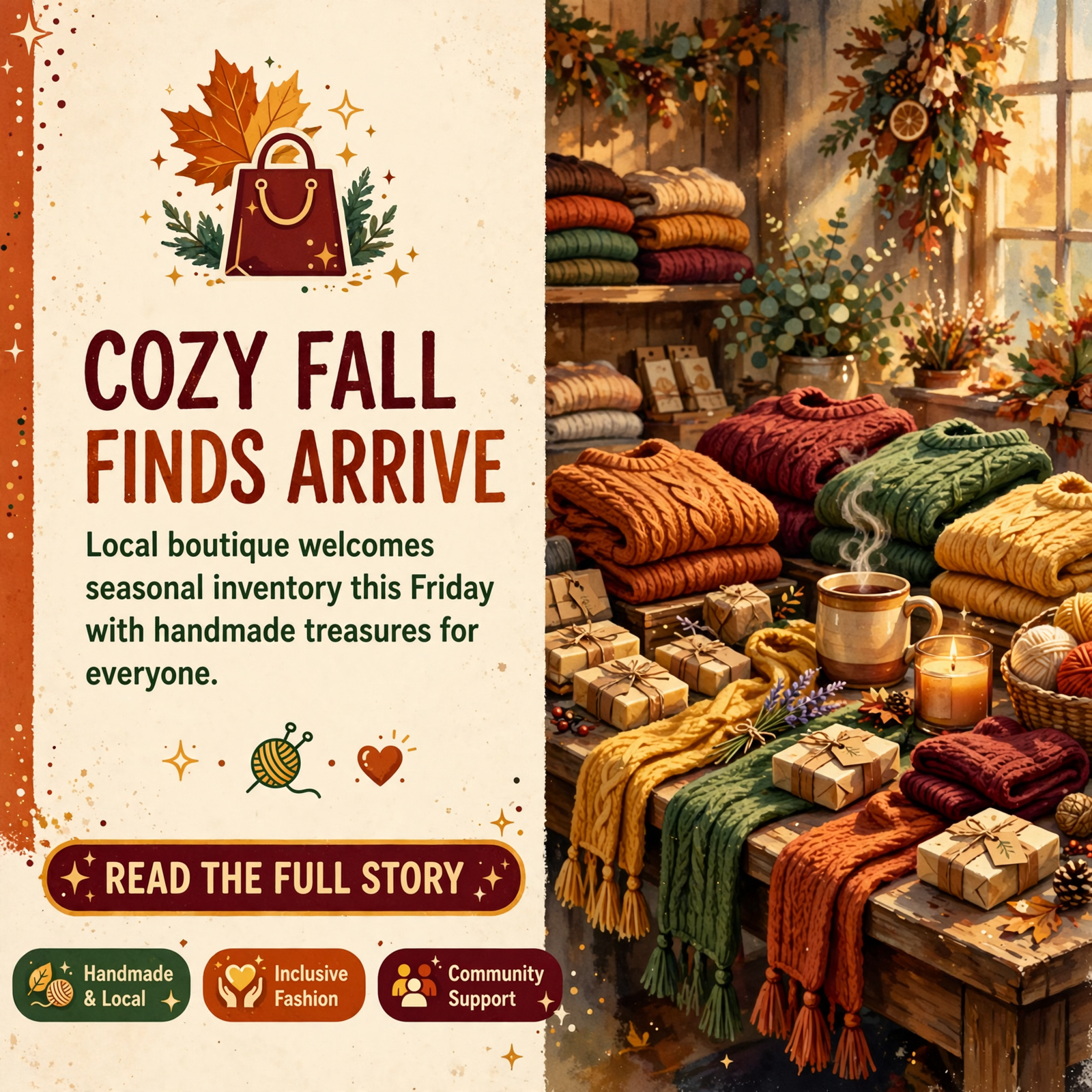 Featured image for "🍂 Fall Inventory Arrives This Friday at LaLa's Bazaar in Powells Crossroads"