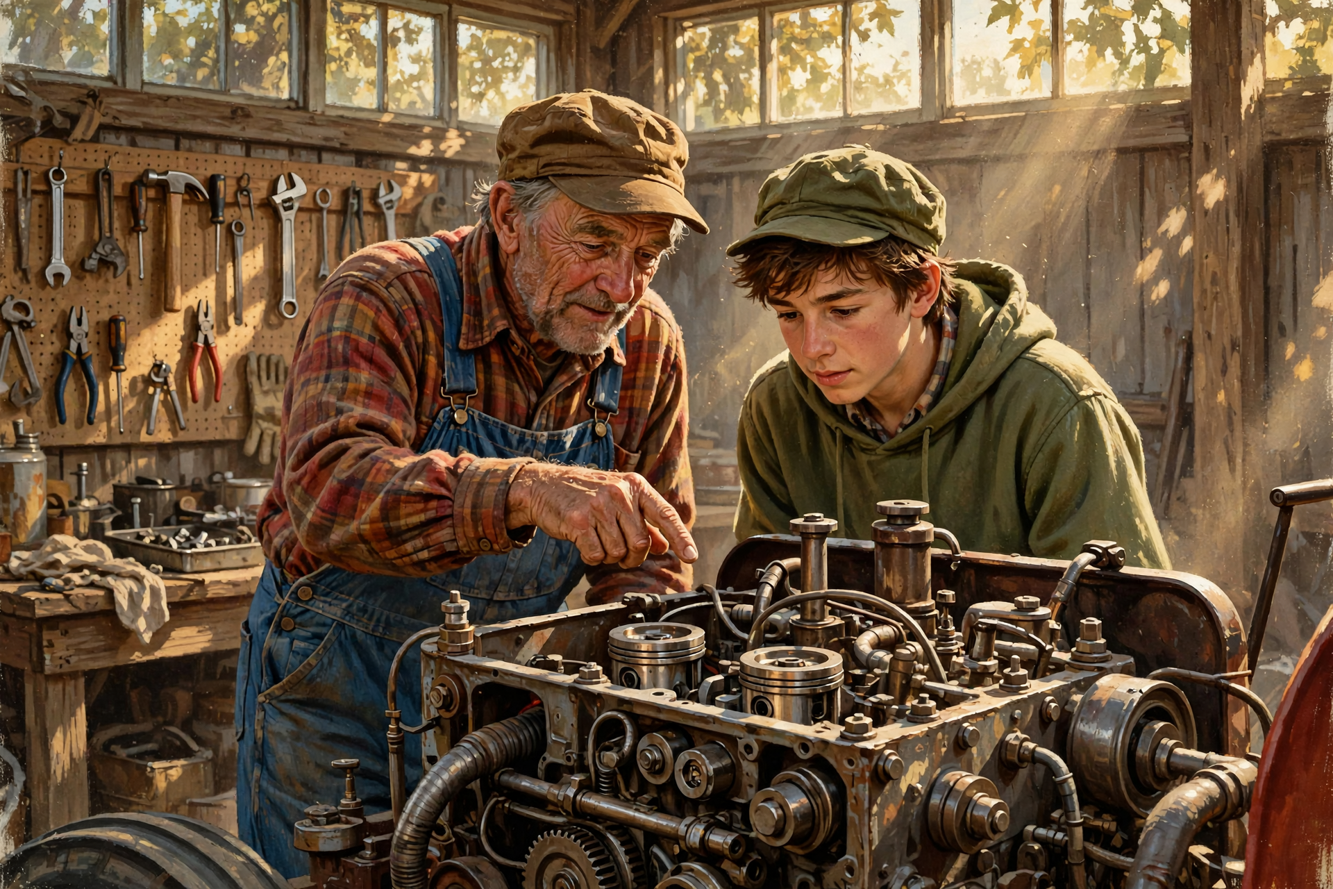 Illustration for π Code Review Is the Digital Version of Grandpa Looking Under the Hood