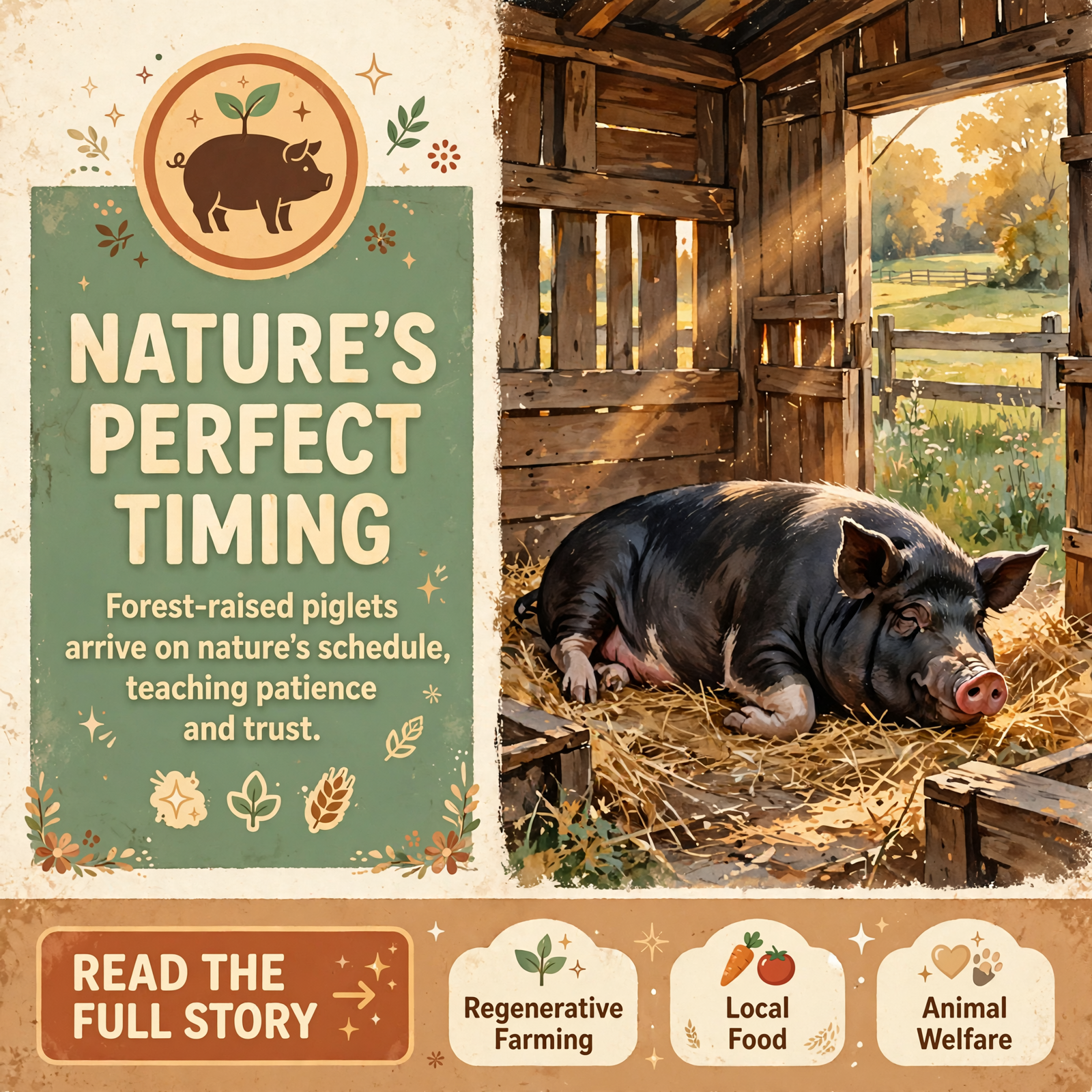 Featured image for "🐷 Waiting for Piglets at Heartwood Farm - A Lesson in Regenerative Farming Patience"