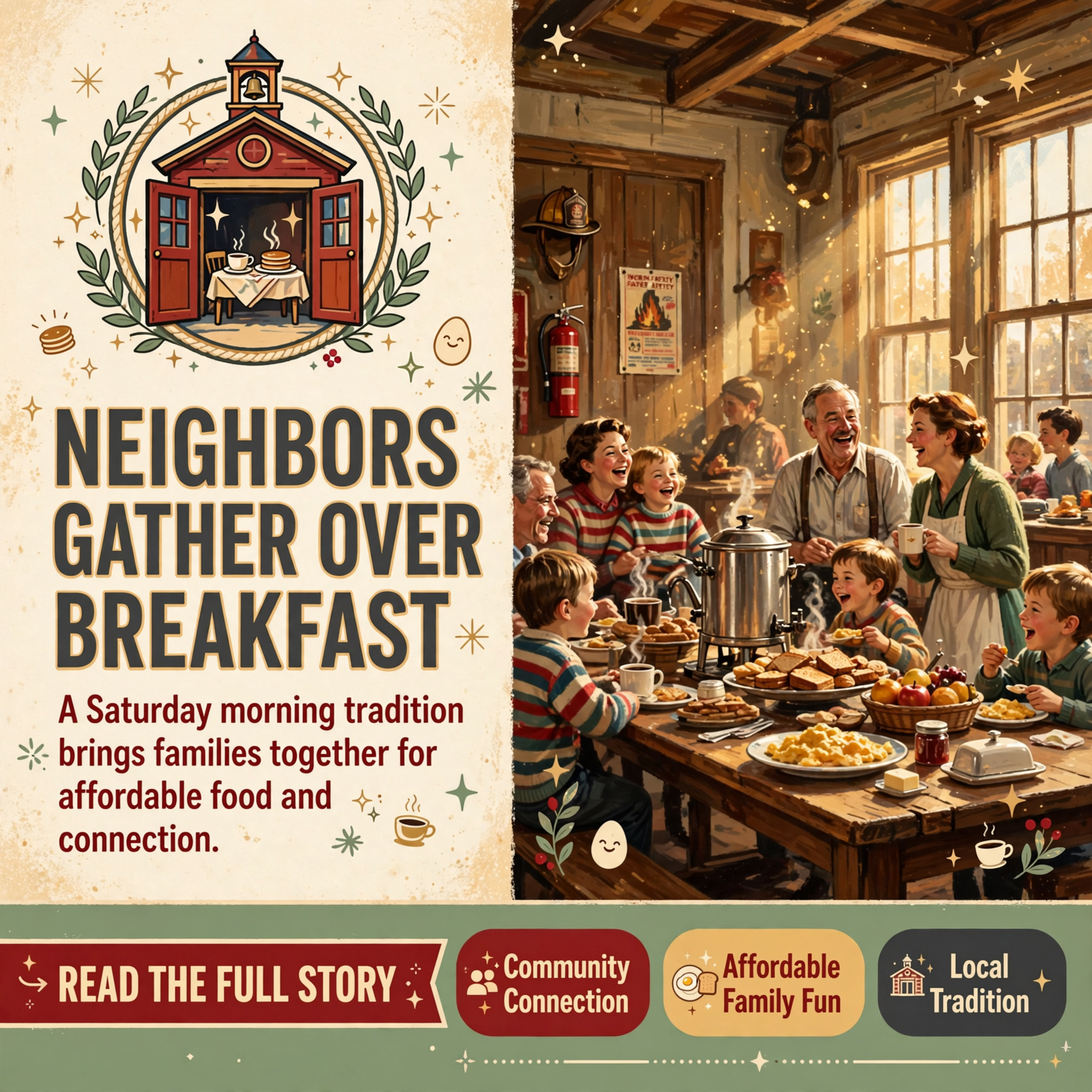 Featured image for "🍳 Community Breakfast Event Coming This Saturday at the Fire Hall"