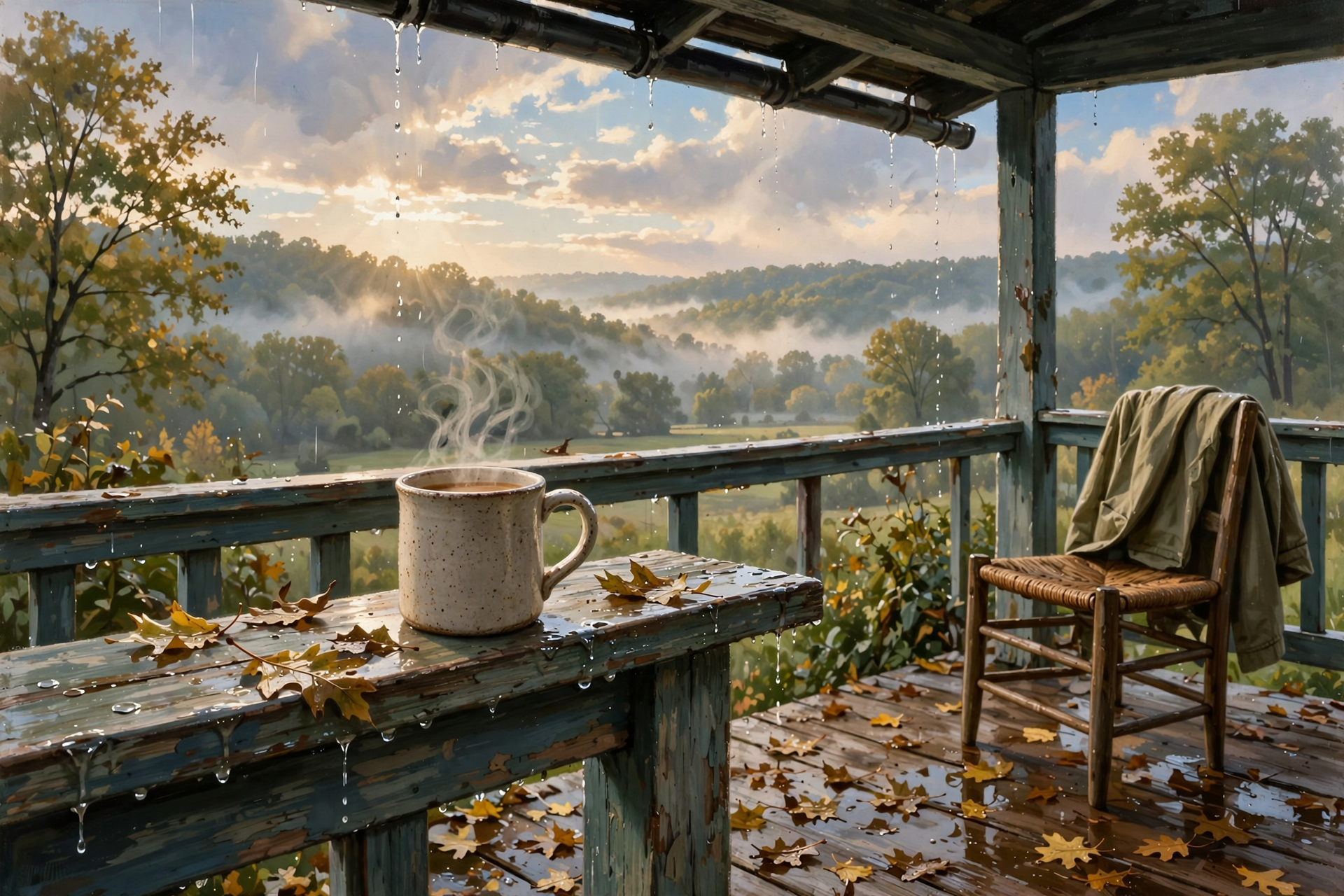 Illustration for 🌤️ Today's Weather: Softer, Still a Little Wet Early