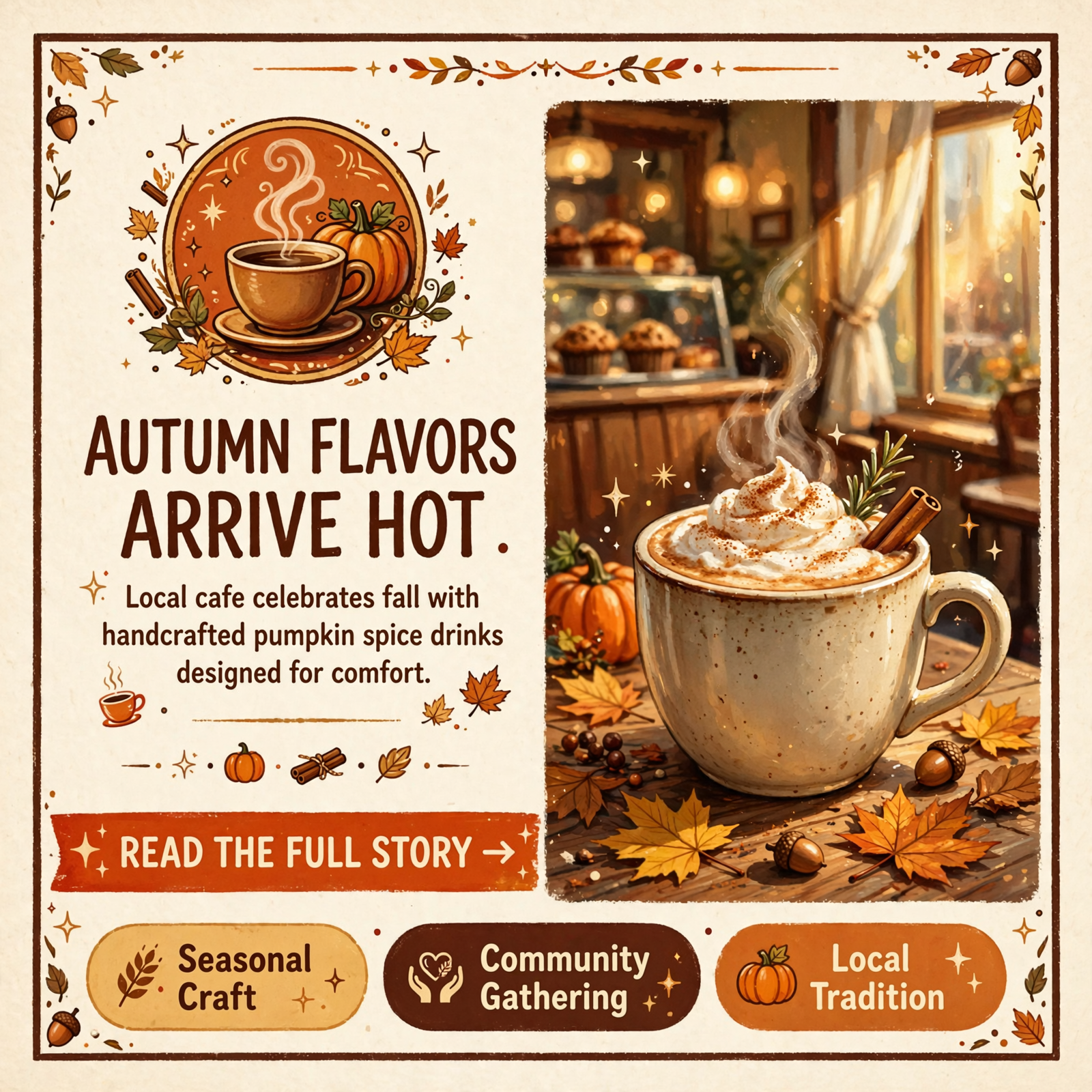 Featured image for "🎃 RC Cafe Welcomes Fall with Seasonal Pumpkin Spice Menu ☕"