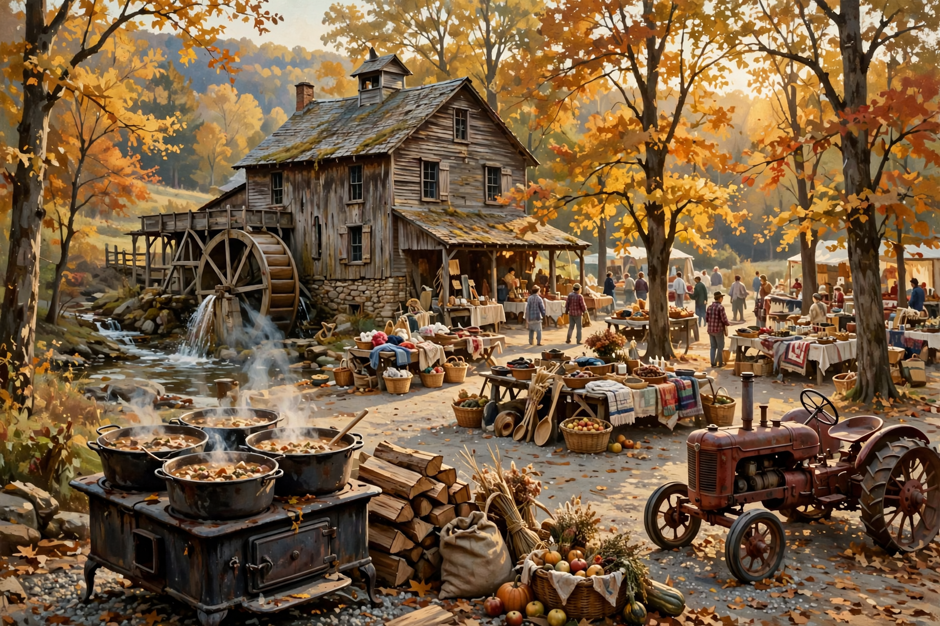 Illustration for ⚙️ An 1855 Grist Mill Throws the Best Country Fair in North Georgia