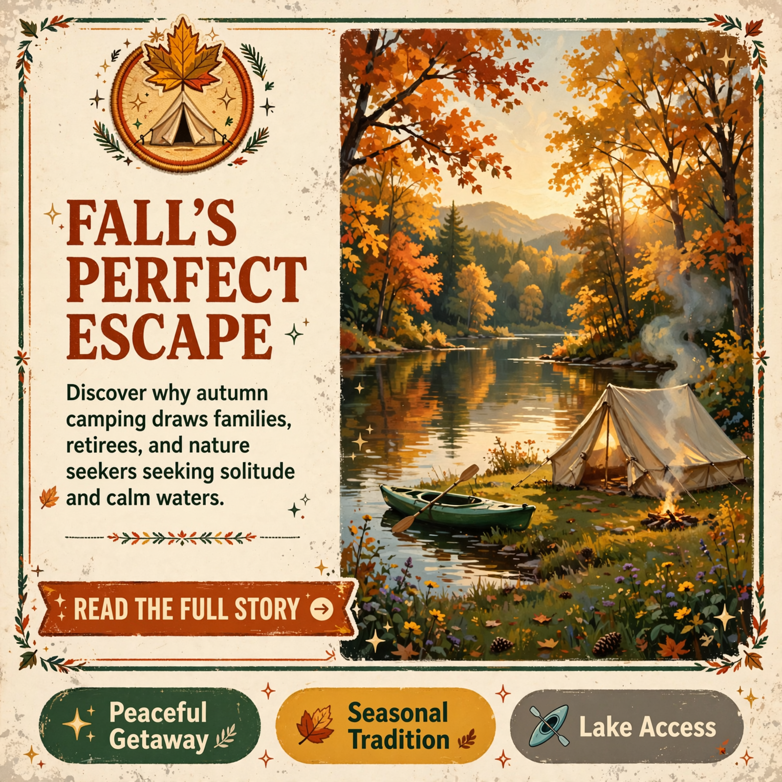 Featured image for "🍂 Fall Camping at Hornsby Hollow Campground - Meigs County's Quiet Lake Escape"