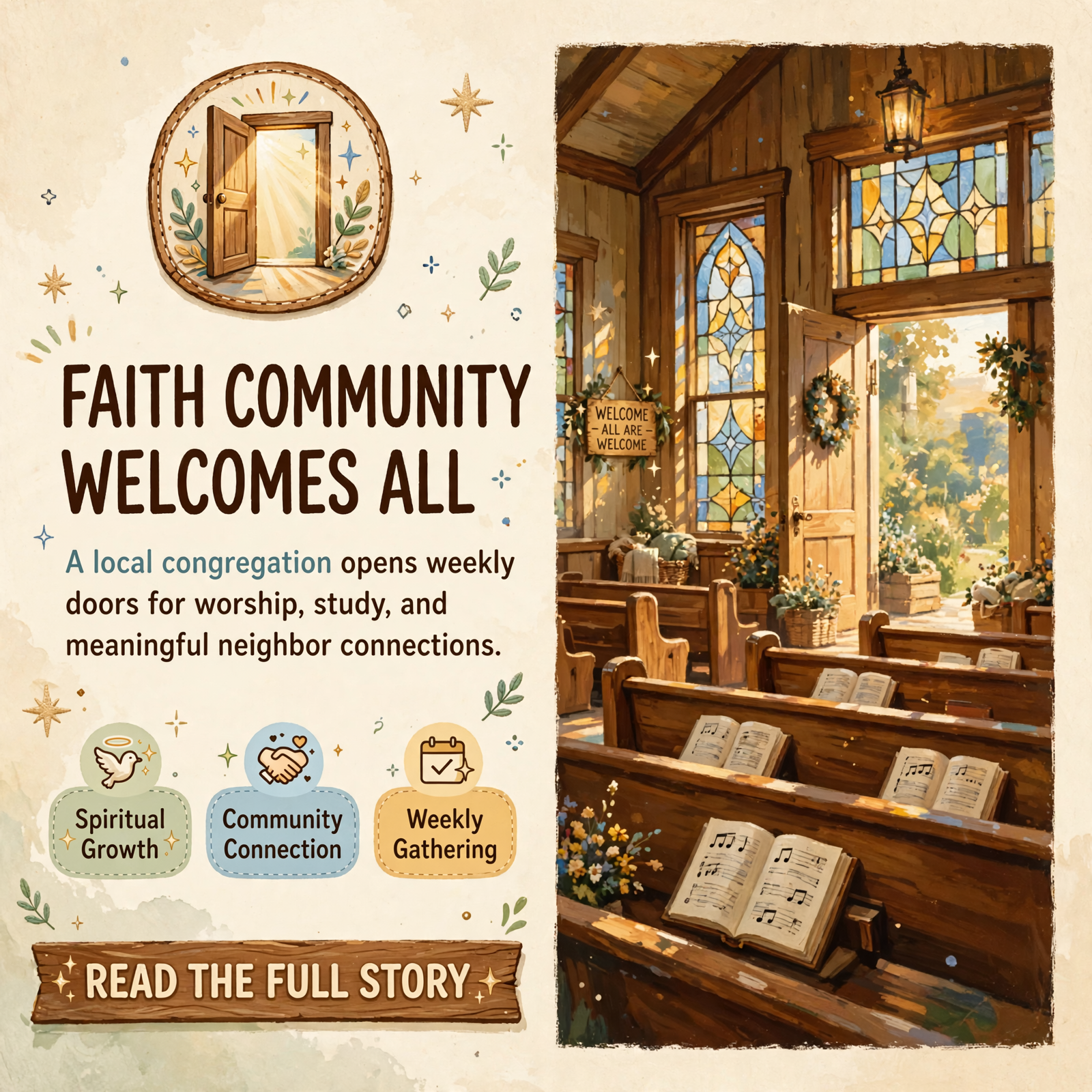 Featured image for "🙏 Dunlap Church of Christ Welcomes Community to Weekly Worship and Bible Study"