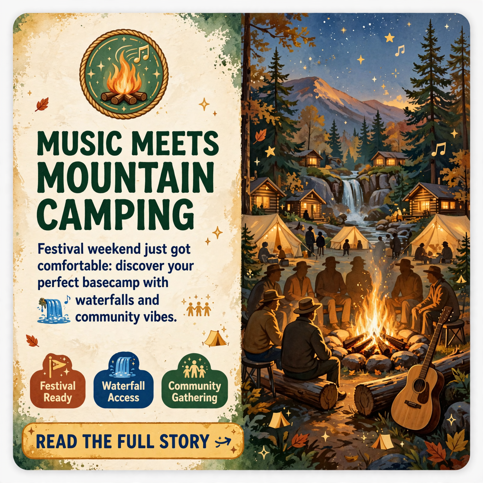 Featured image for "🎵 CaveFest Weekend: Greeter Falls Campground Offers "Your Weekend Basecamp" Near The Caverns in Pelham"