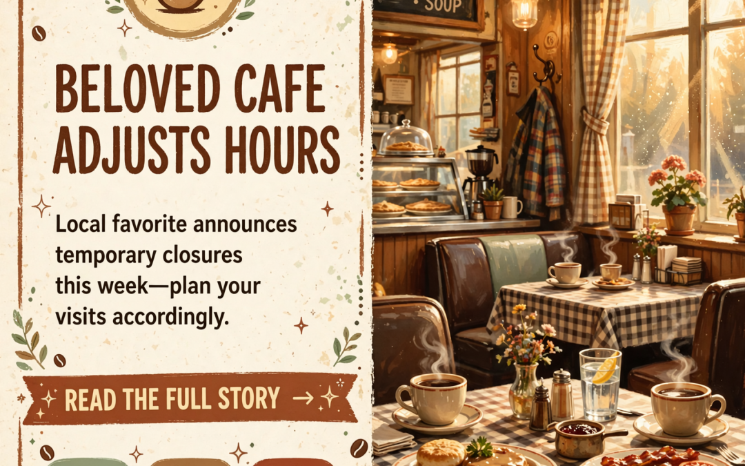 🍽️ Mel’s Old Time Cafe Announces Early Closure and Saturday Closure