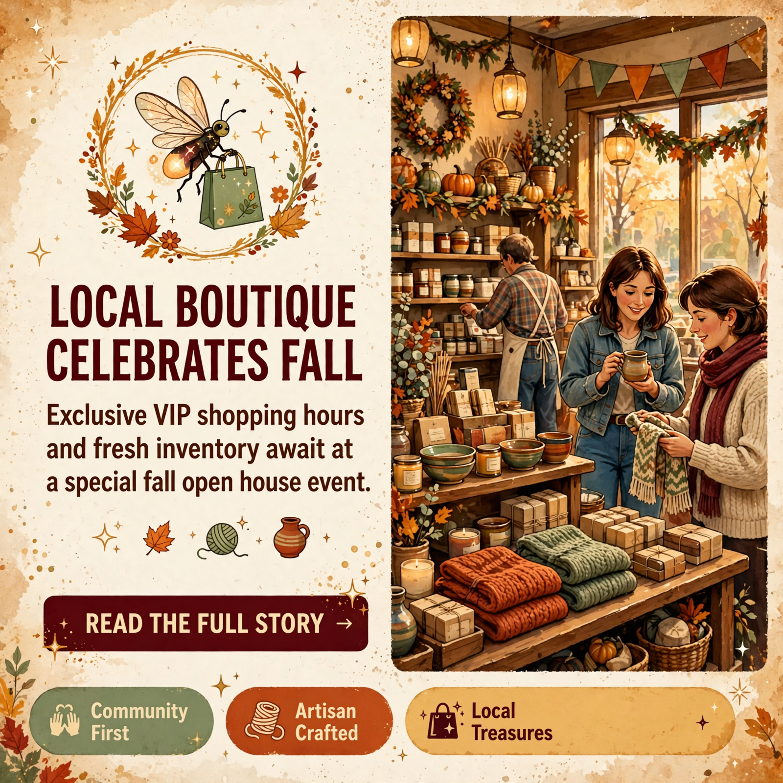 Featured image for "🎃 Firefly on Rankin Hosts Fall Open House with VIP Access and New Arrivals"