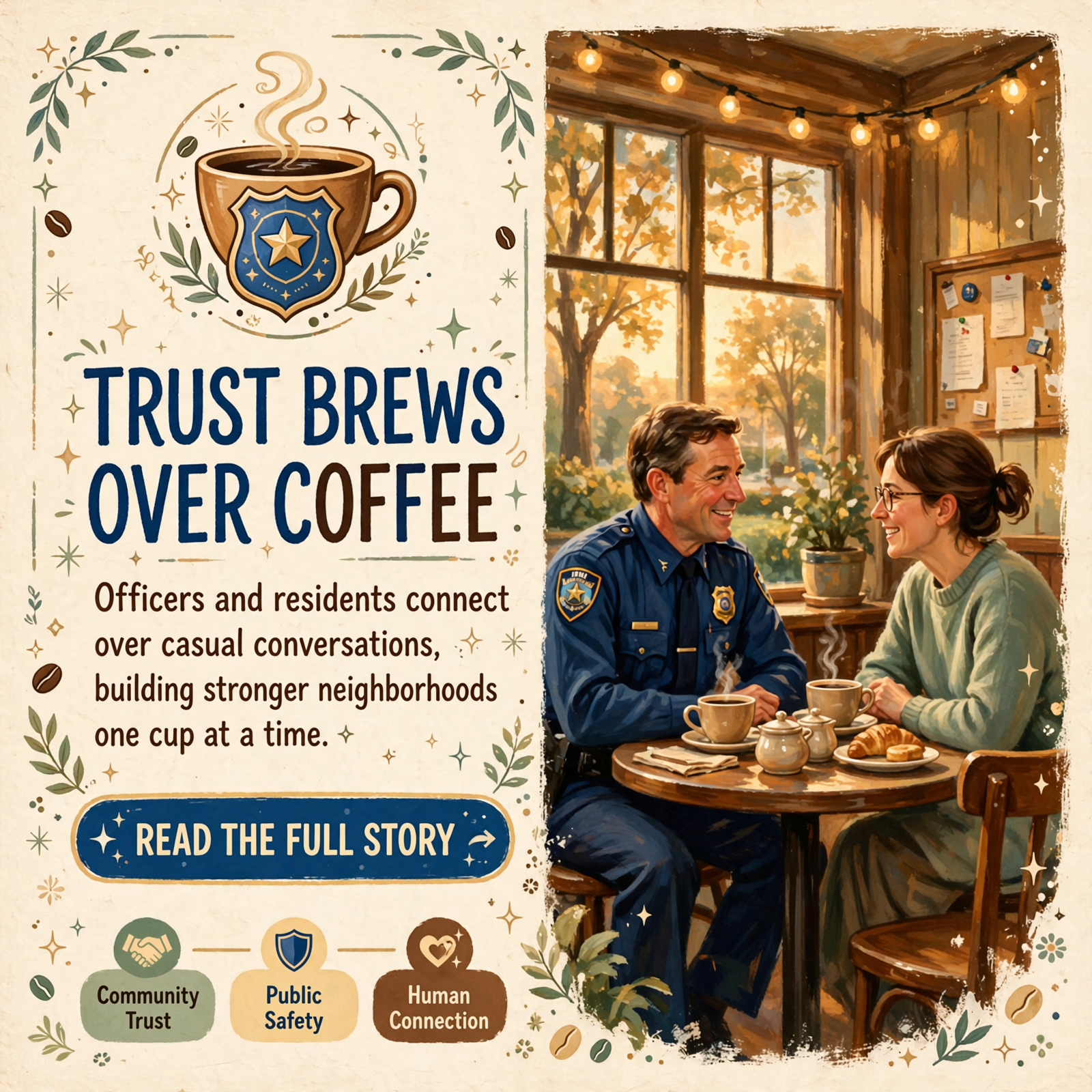 Featured image for "☕ National Coffee with a Cop Day: Building Bridges Between Law Enforcement and Community"