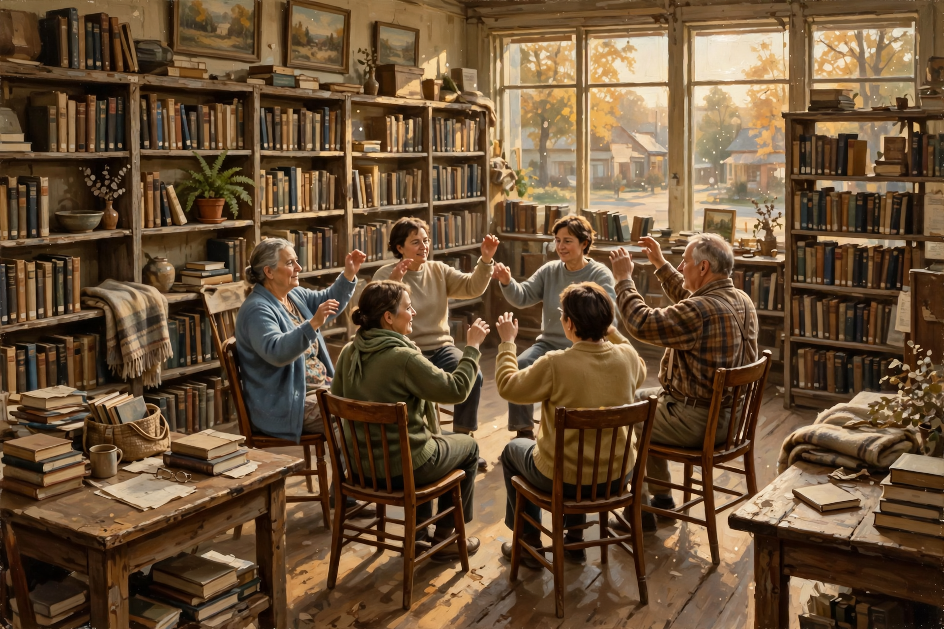 Illustration for 📚 Library and Club Corner for Grown-Ups