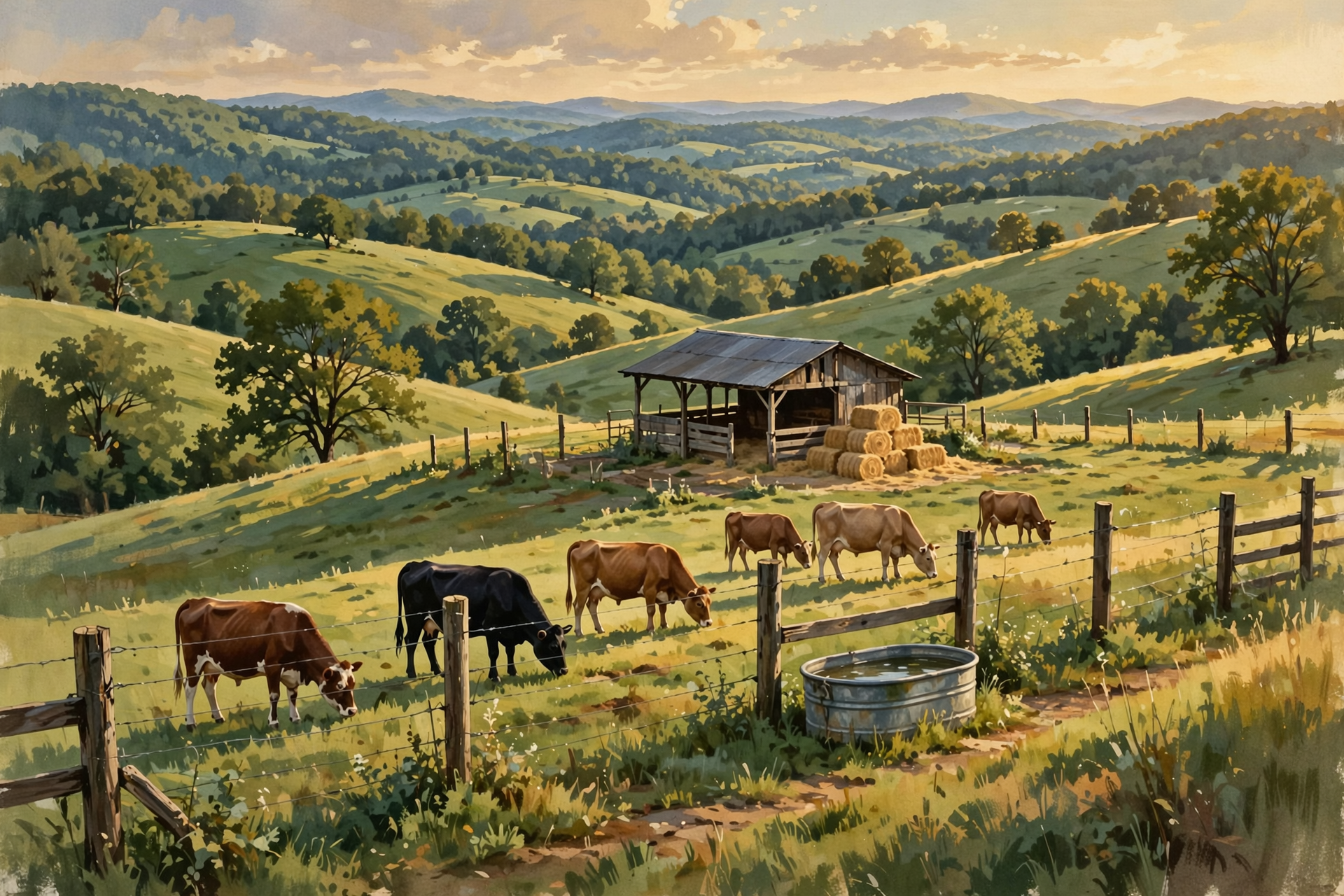 Illustration for What Does It Actually Take to Raise an Animal for Food?
