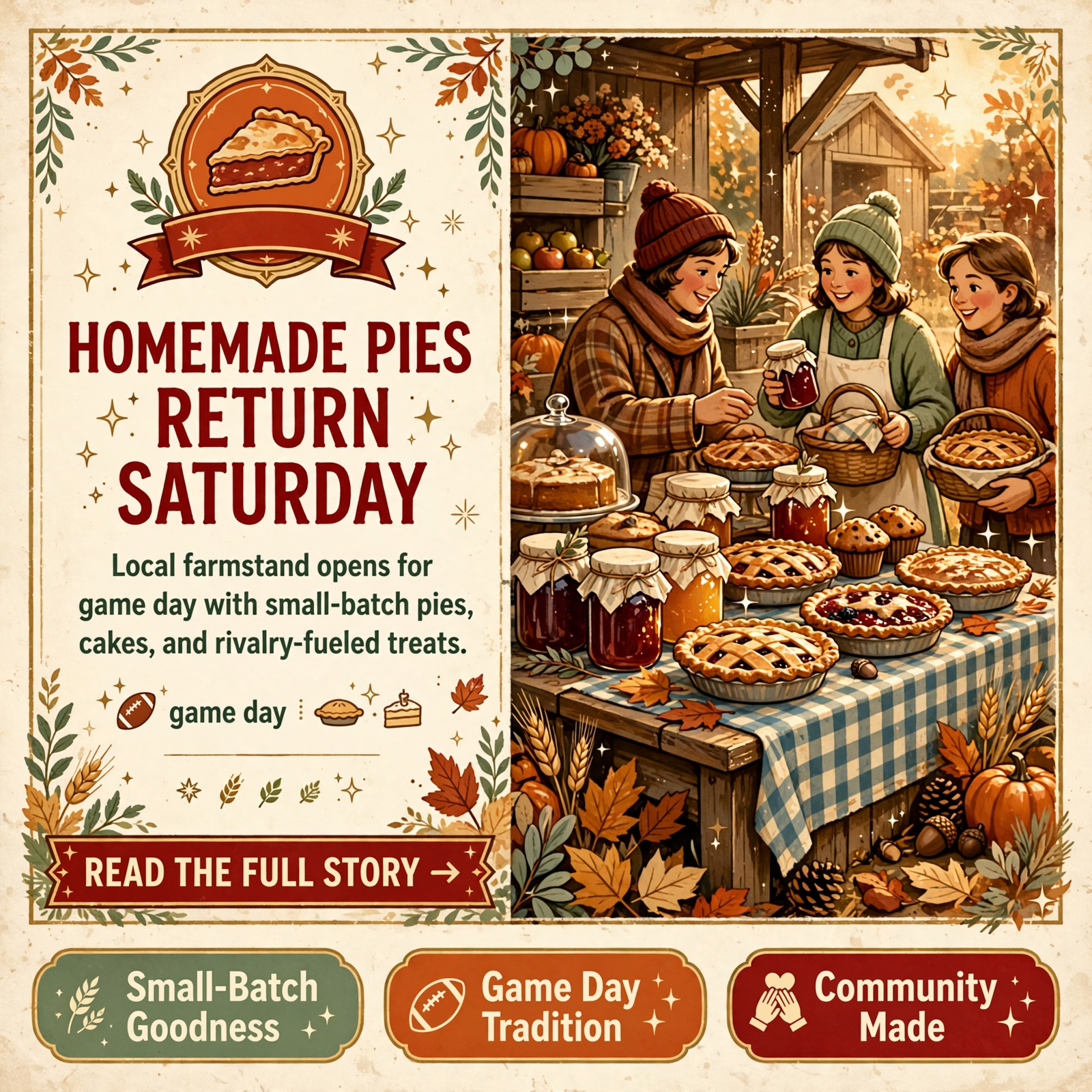 Featured image for "🥧 Grammy's Goodies Returns for Game Day Pop-Up in Soddy Daisy This Saturday 🏈"
