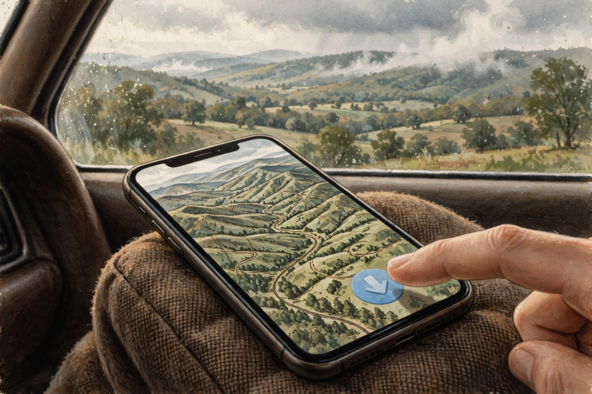Illustration for 🗺️ Save a Map of the Valley That Works Without a Signal