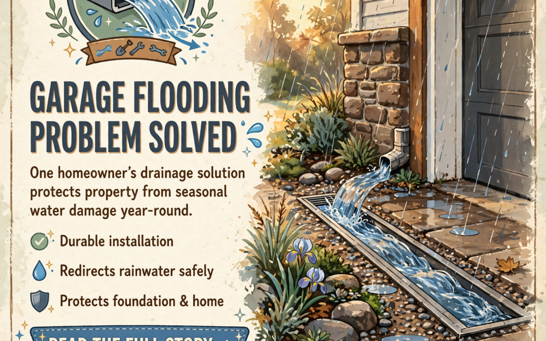 🛠️ Channel Drain Project Solves Garage Flooding Problem in Ringgold