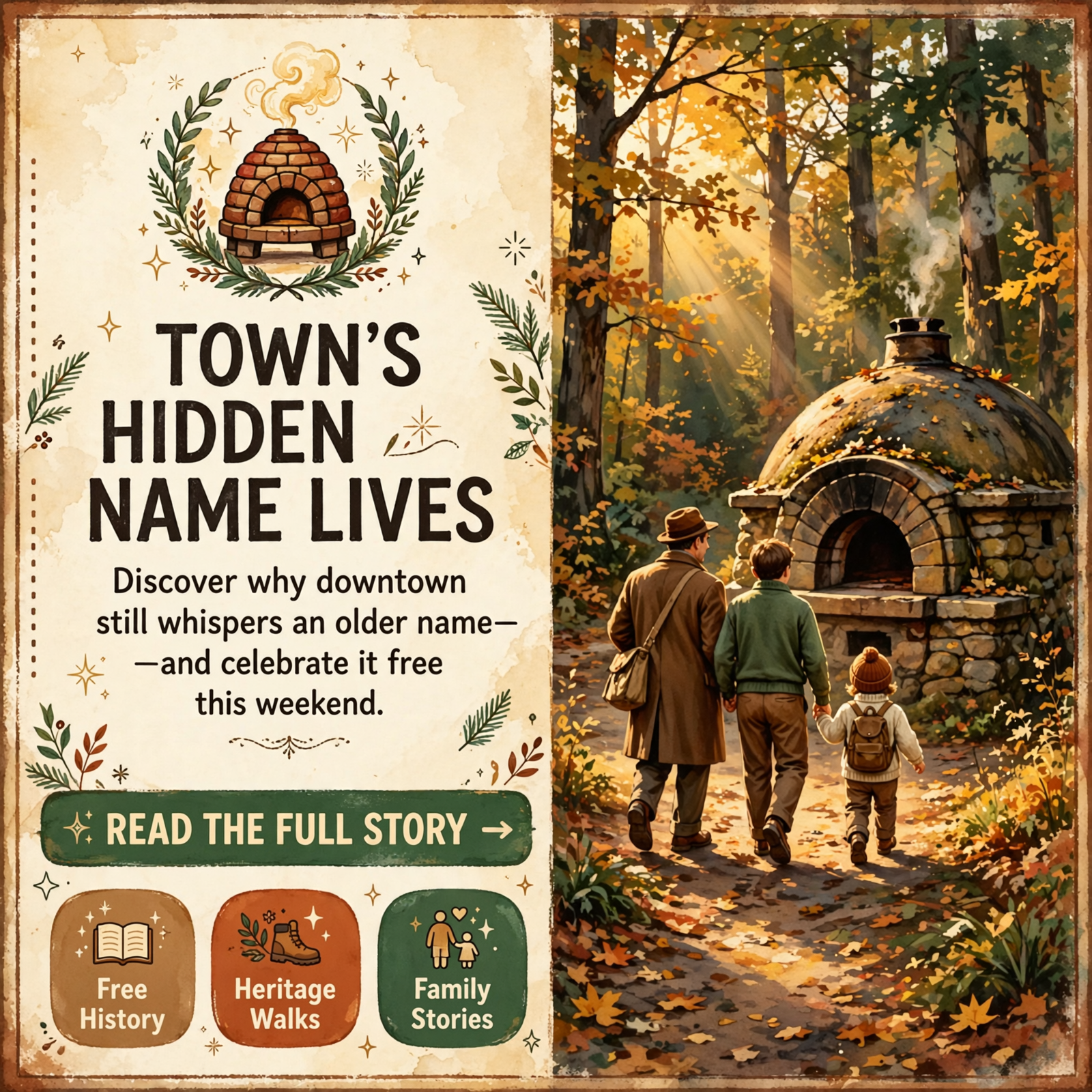 Featured image for "🏛️ Coops Creek Still Lives Downtown — Coke Ovens, Opossum Grins and a Free History Weekend for Kids"