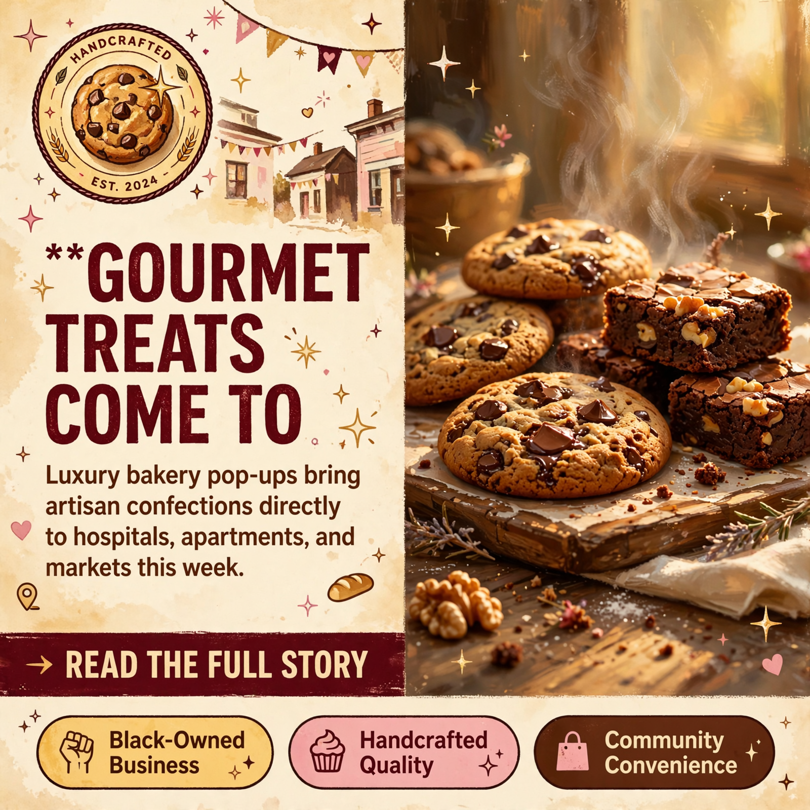 Featured image for "🍪 Sugar Lillie Sweet Treats Brings Gourmet Treats to Chattanooga Metro Pop-Ups This Week"