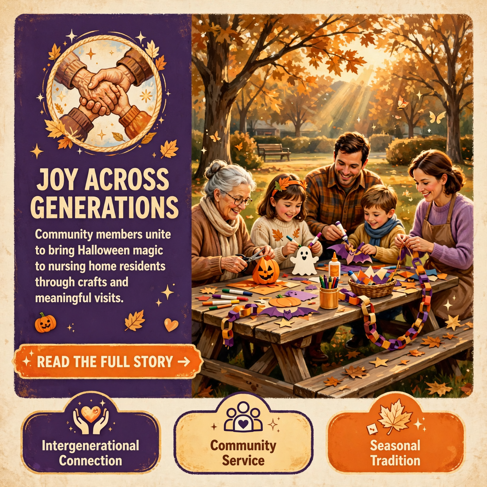 Featured image for "🎃 Community Members Explore Trick-or-Treating at Local Nursing Homes This Halloween"