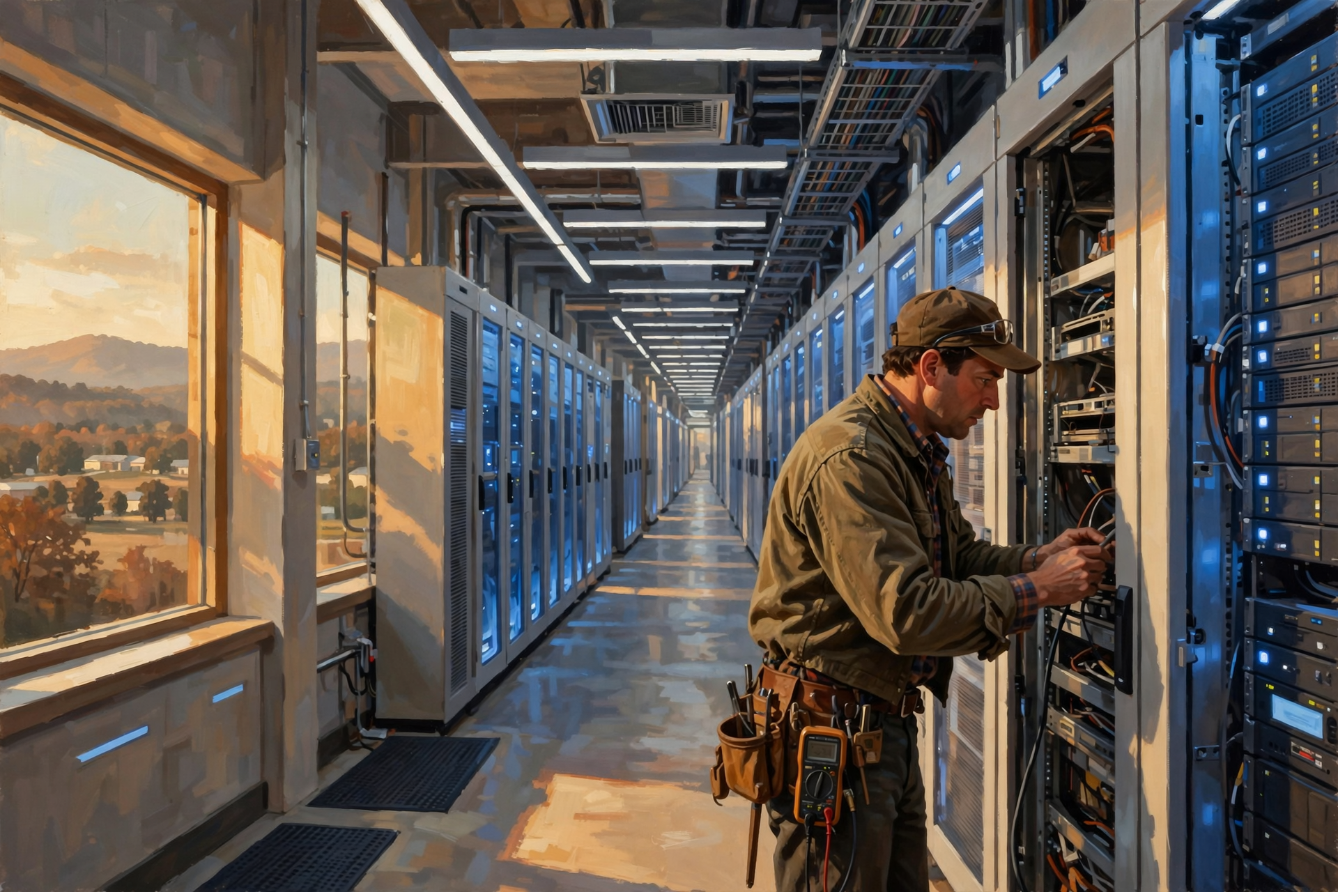 Illustration for The Future Probably Belongs to Smarter AI—and Less Wasteful AI