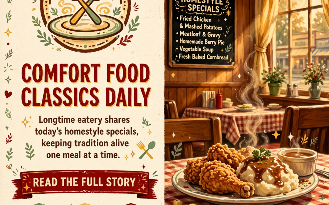 🍽️ Dixie Freeze Daily Menu: Friday, October 9 – Comfort Food Classics Available While Supplies Last