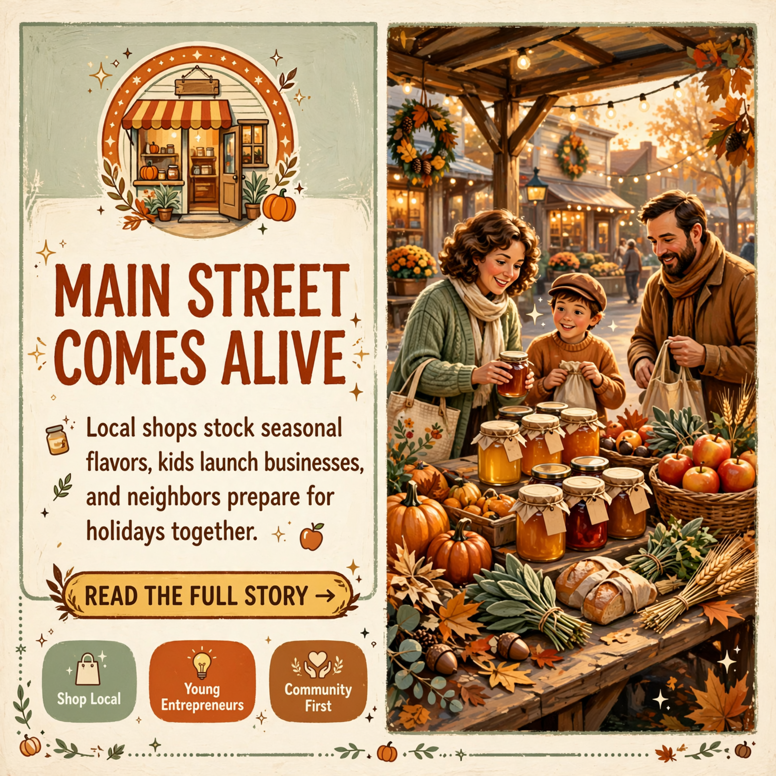 Featured image for "🏪 Fall Flavors, Holiday Turkeys and a Chance for Kids to Open Shop: Your Main Street Roundup"