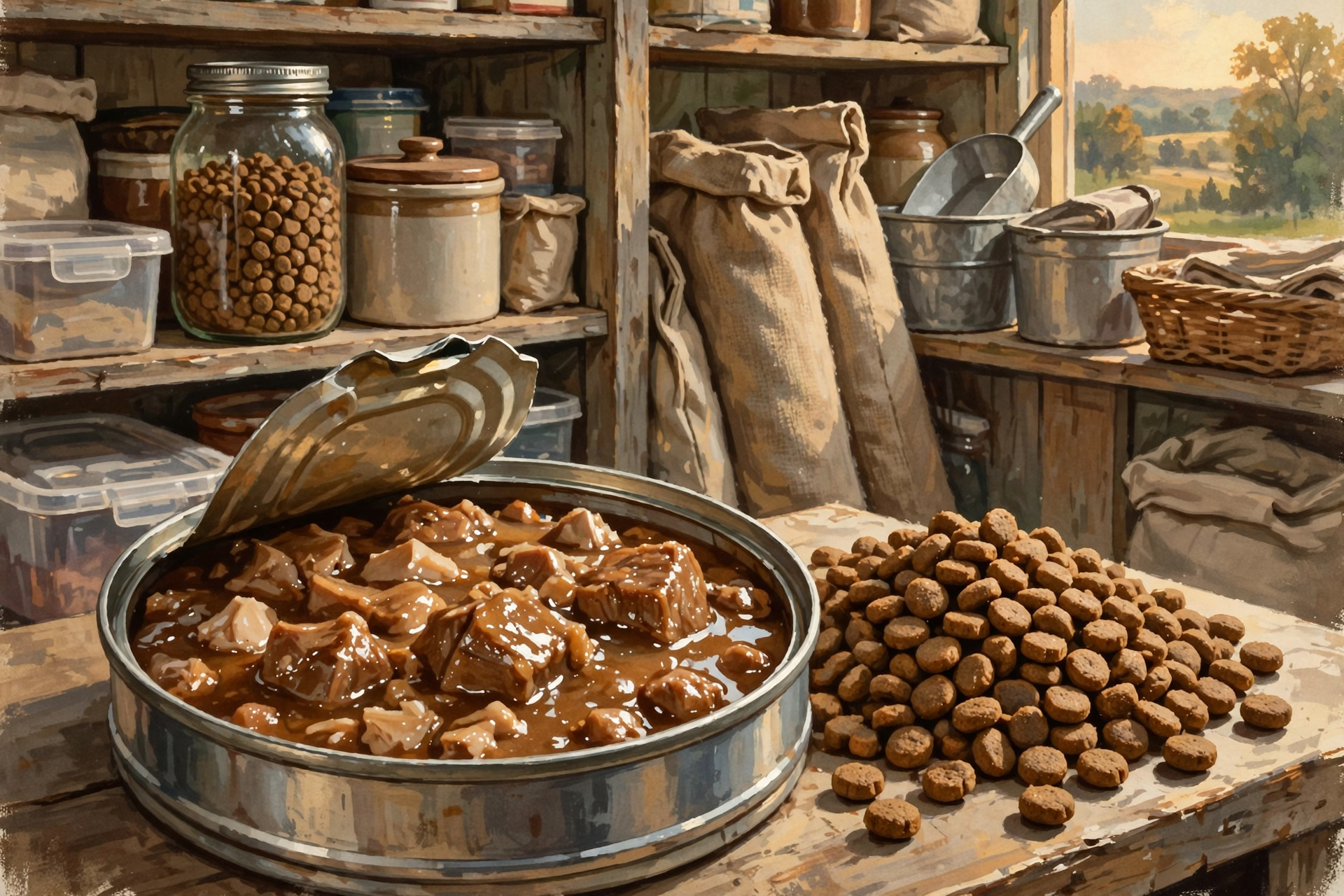Illustration for 🥫 Wet Food or Dry Food?