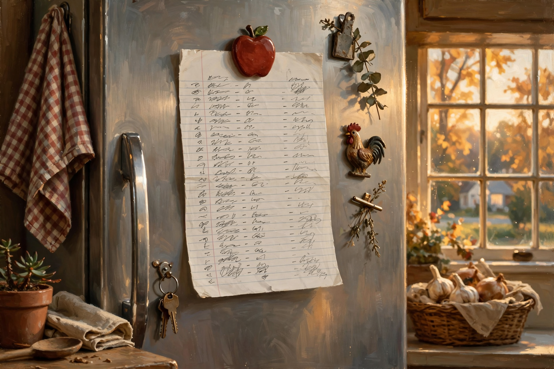 Illustration for 📅 Week-Ahead Fridge List (Housing & Costs — Oct. 11–18)