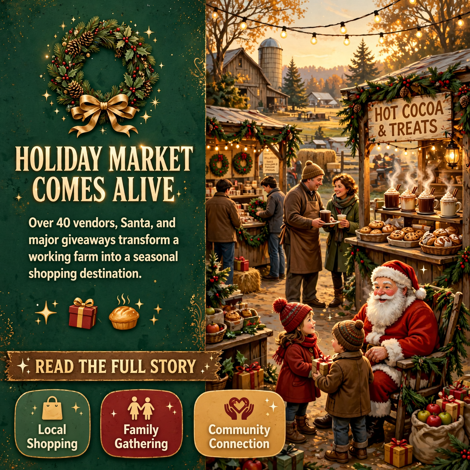 Featured image for "🎄 Christmas on the Farm 2026 Comes to Tracy City - Over 40 Vendors, Santa, and Major Giveaways"
