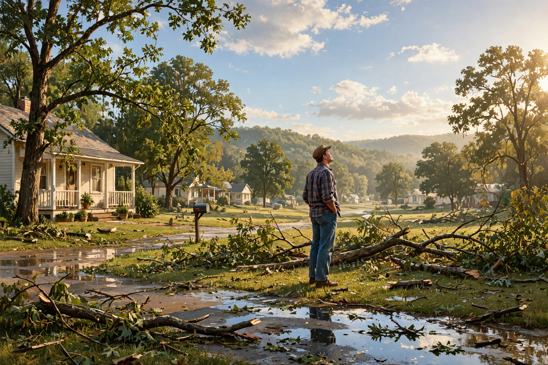 Illustration for 🌧️ After Saturday's Storm: Clear Debris, Then Use the Sunny Week