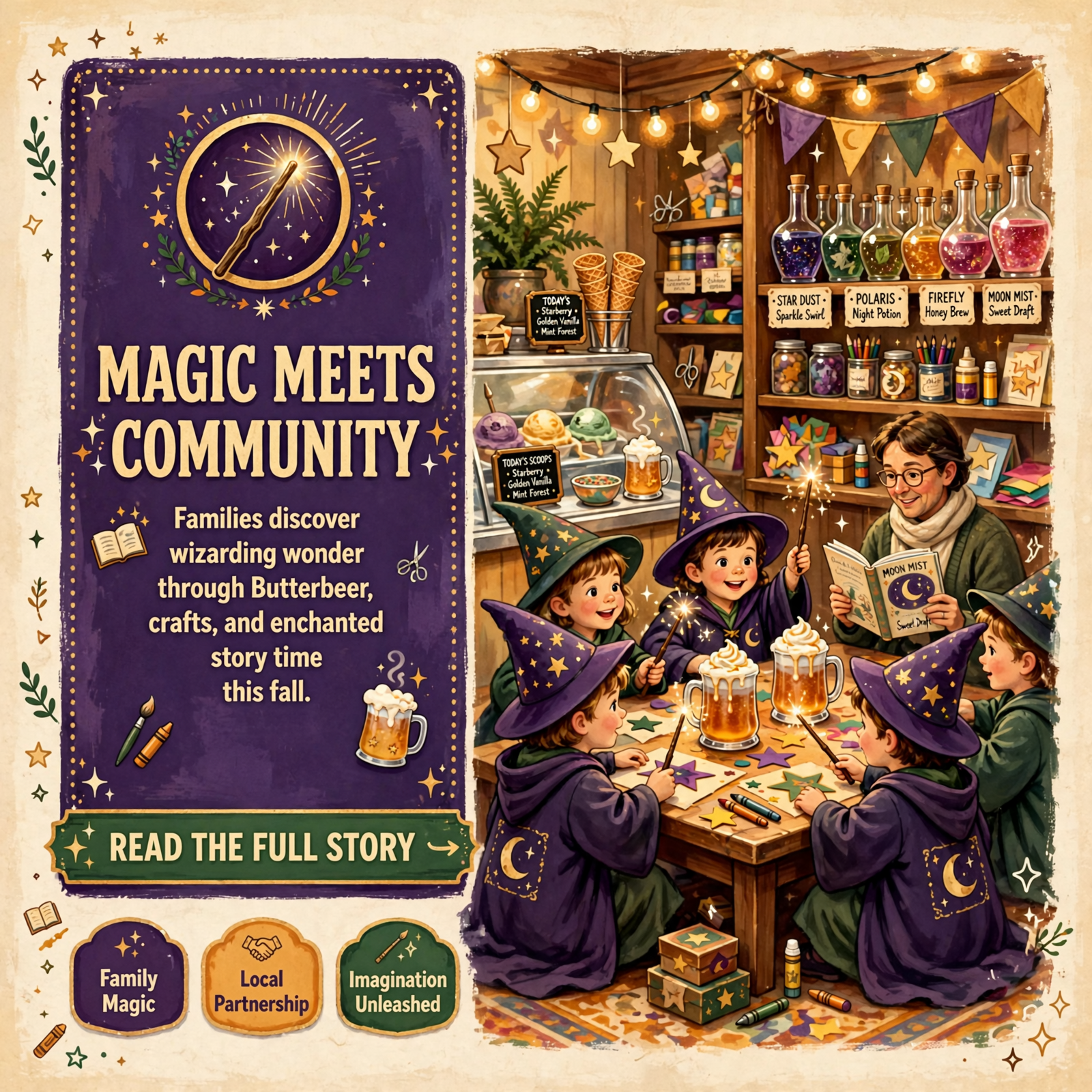 Featured image for "🧙‍♂️ Wizards, Wands & Waffle Cones Come to Dunlap on October 19"