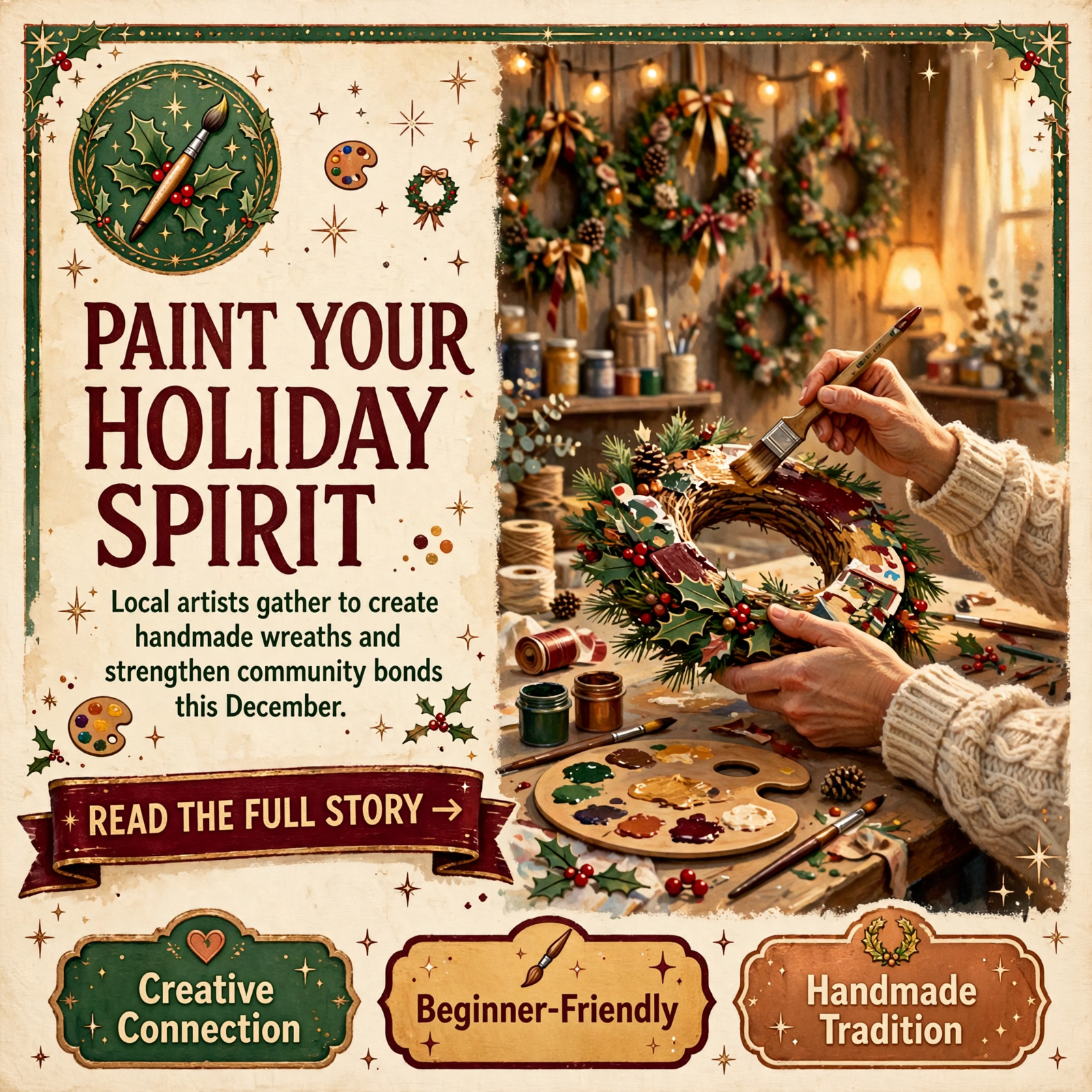🎨 Holiday Door Wreath Paint Party in Dayton – Create & Connect This December — Featured Image Featured image for "🎨 Holiday Door Wreath Paint Party in Dayton - Create & Connect This December"