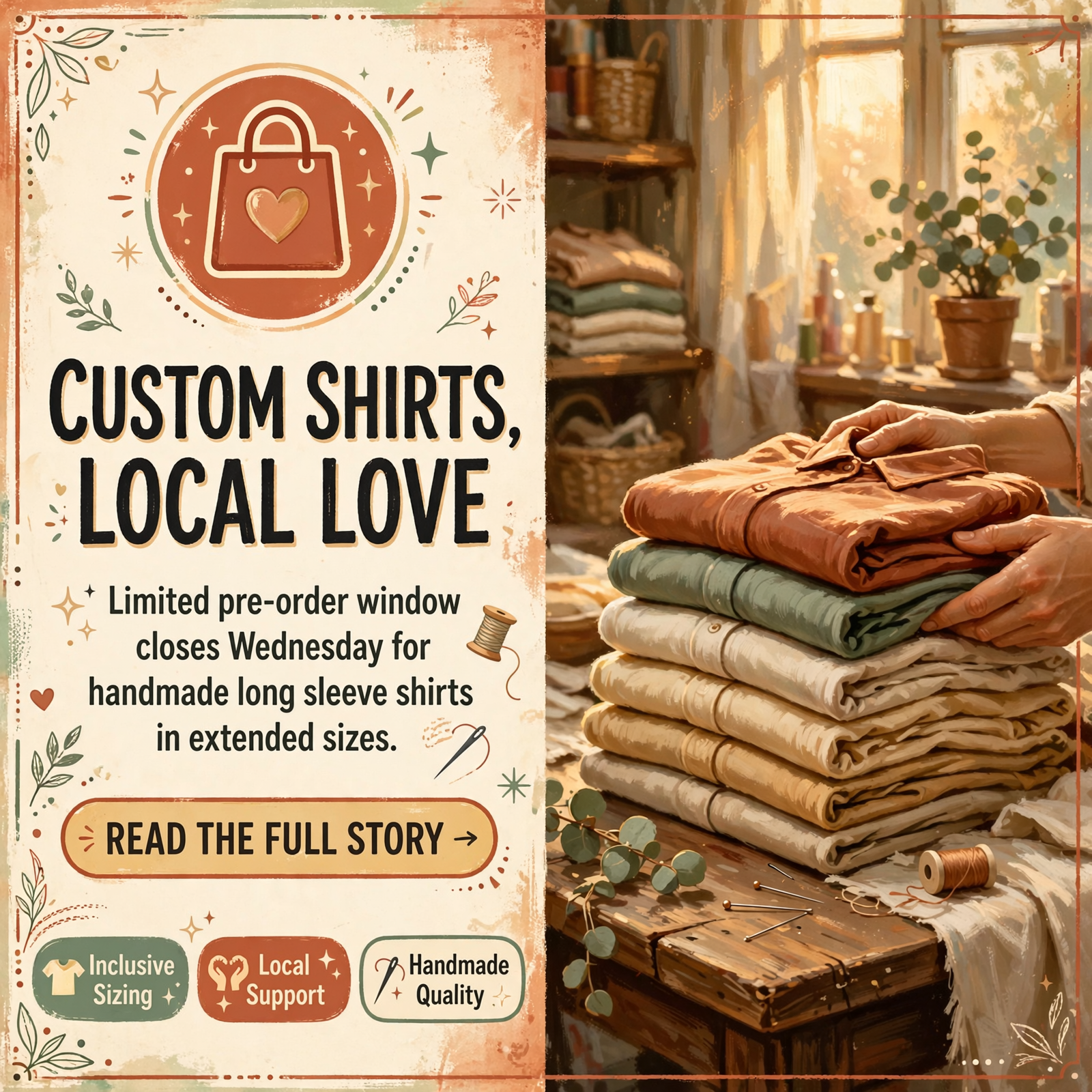 ๐๏ธ LaLa’s Bazaar Pre-Order Sale: Long Sleeve Shirts Available Through Wednesday โ Featured Image Featured image for "๐๏ธ LaLa's Bazaar Pre-Order Sale: Long Sleeve Shirts Available Through Wednesday"