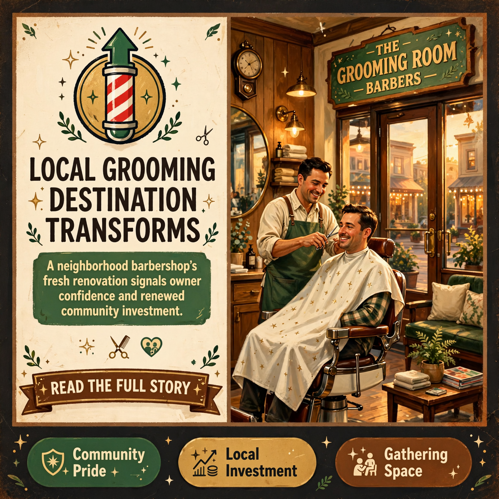 Featured image for "💈 The Man Cave Barbershop Refreshes Its Look in Dunlap"