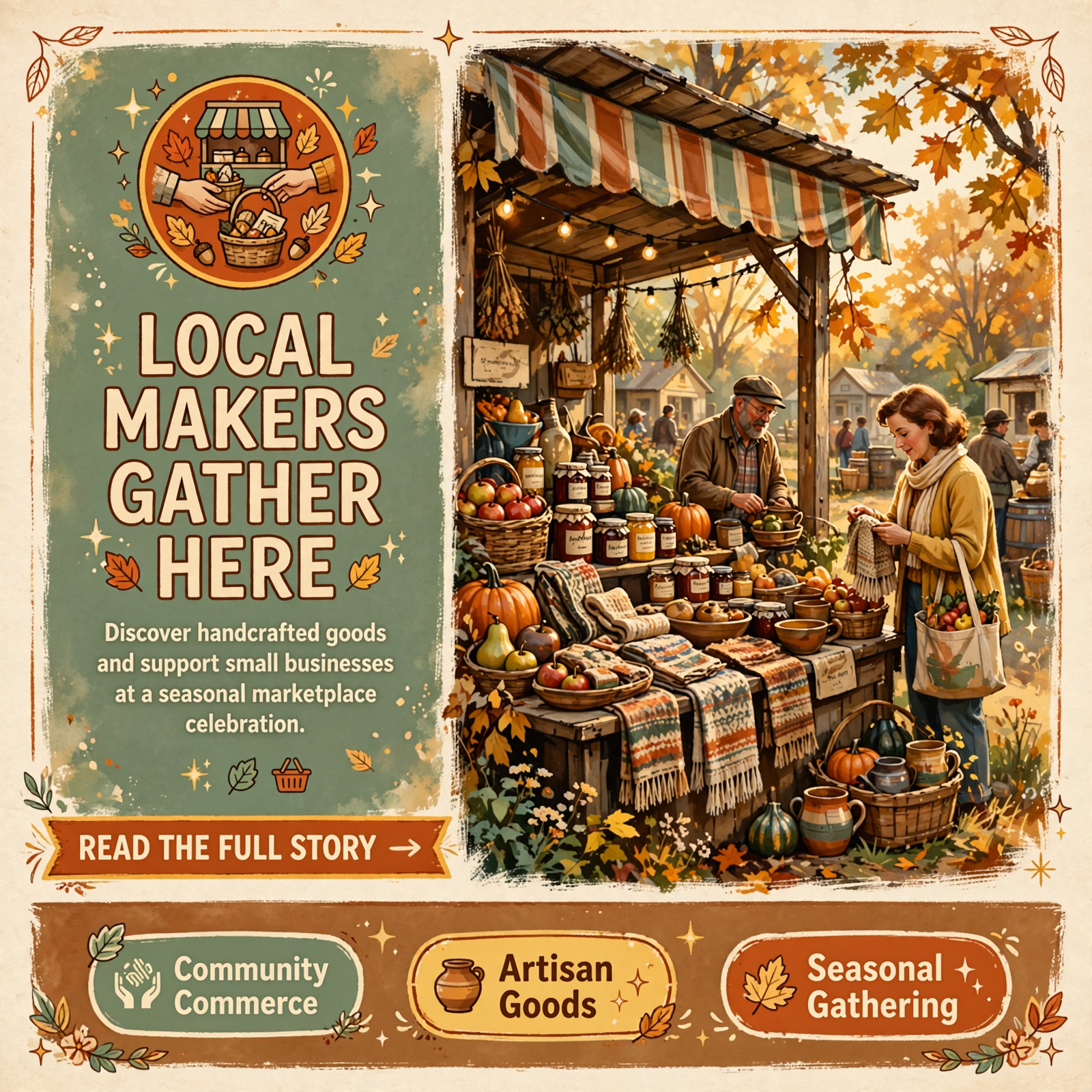 Featured image for "🍂 Fall Pop-Up Market Comes to Chestnut Oaks Farm Store and Kitchen in Sparta"