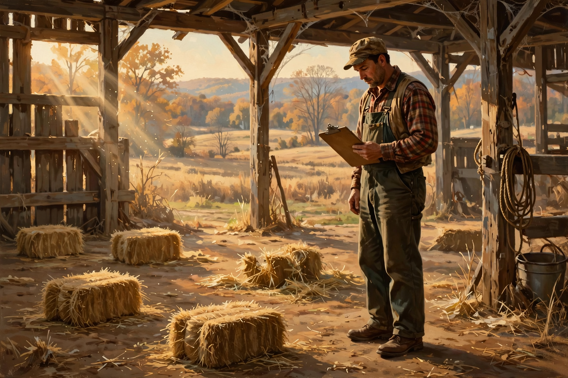 Illustration for 🐄 Dry Pastures, Short Hay: Count Your Bales Before Winter Counts Them for You
