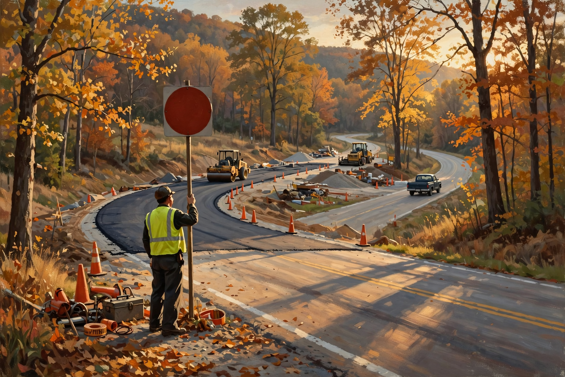 Illustration for 🚧 Roads: SR-111, SR-399, SR-8 Still Flagger Work — Night I-24 in Marion