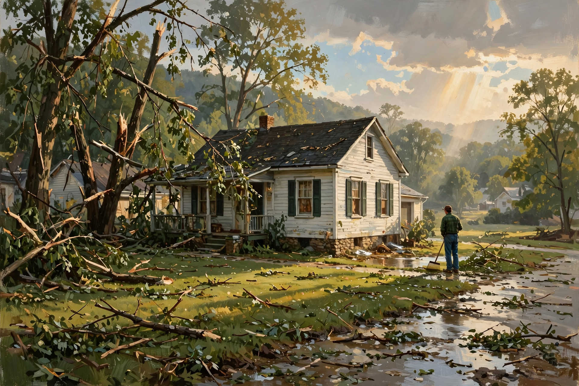 Illustration for 🌧️ After Saturday's Storm: Clear Debris, Then Use the Sunny Week