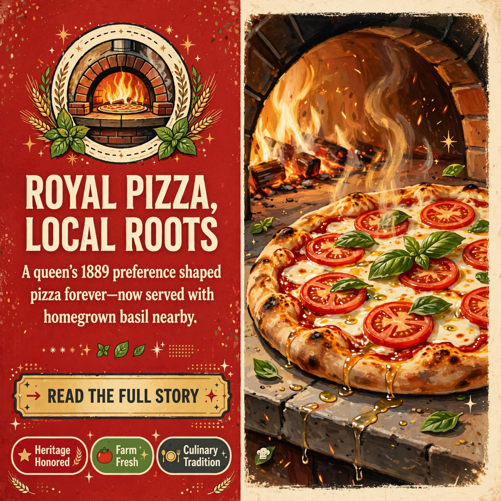 π The Story Behind the Margherita: How a Queen’s Visit Shaped Pizza History β Featured Image Featured image for "π The Story Behind the Margherita: How a Queen's Visit Shaped Pizza History"